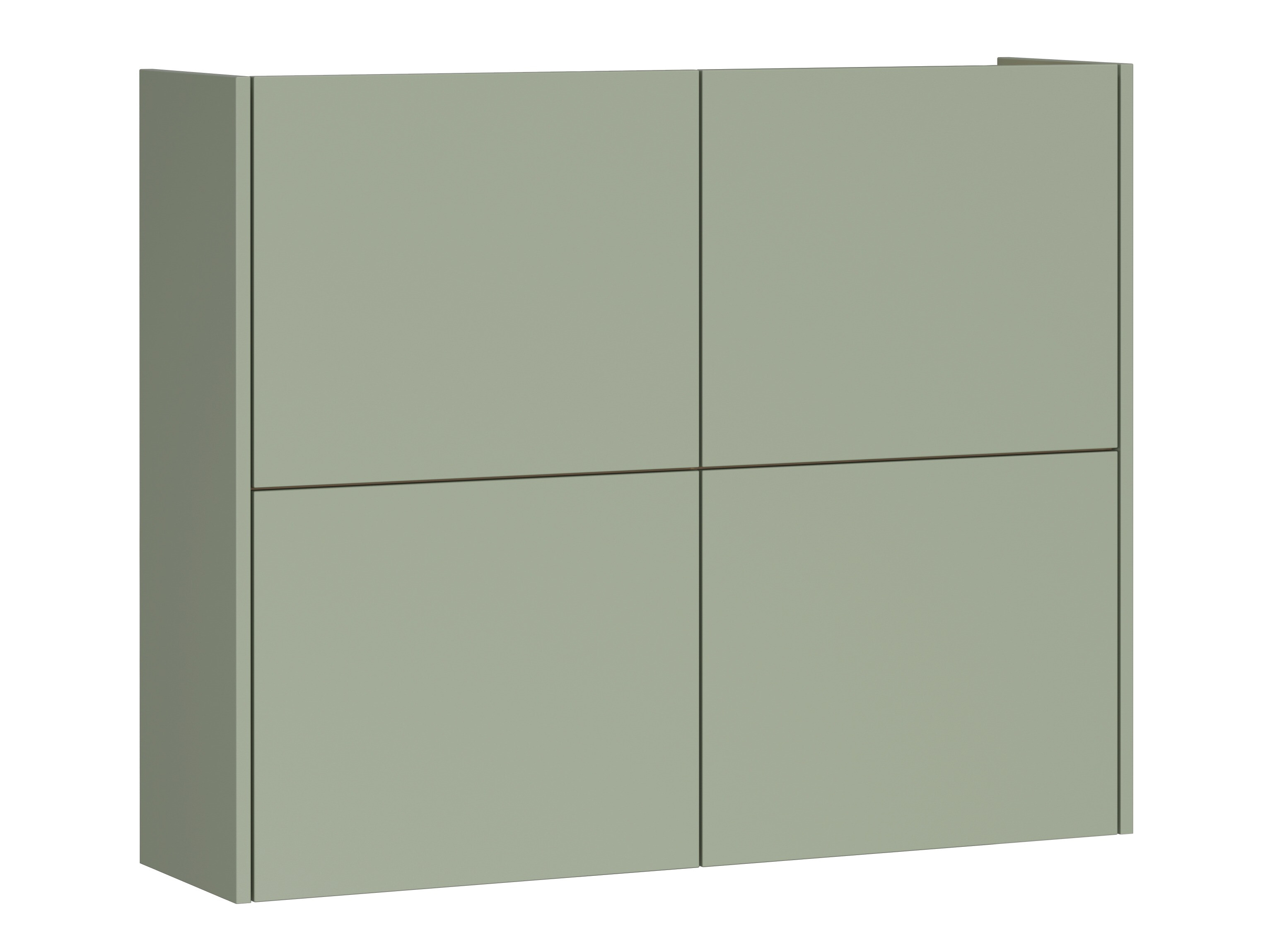 Schuhschrank Levfena 101 (Grün + Navarra eichenholzoptik)