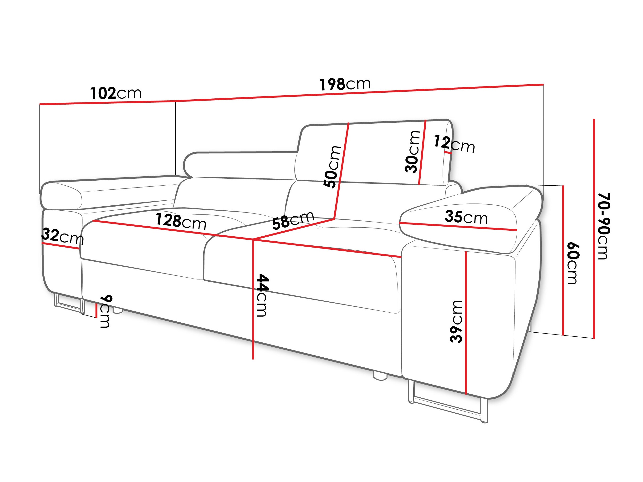 Sofa Comfivo Vinetum II (Poso 135)