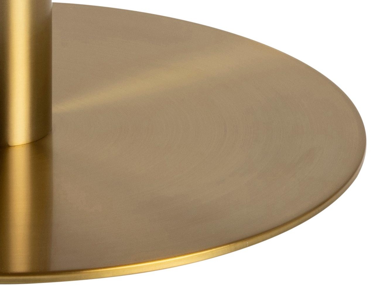 Couchtisch Norsica 425 (Gold + Weisser Marmor)