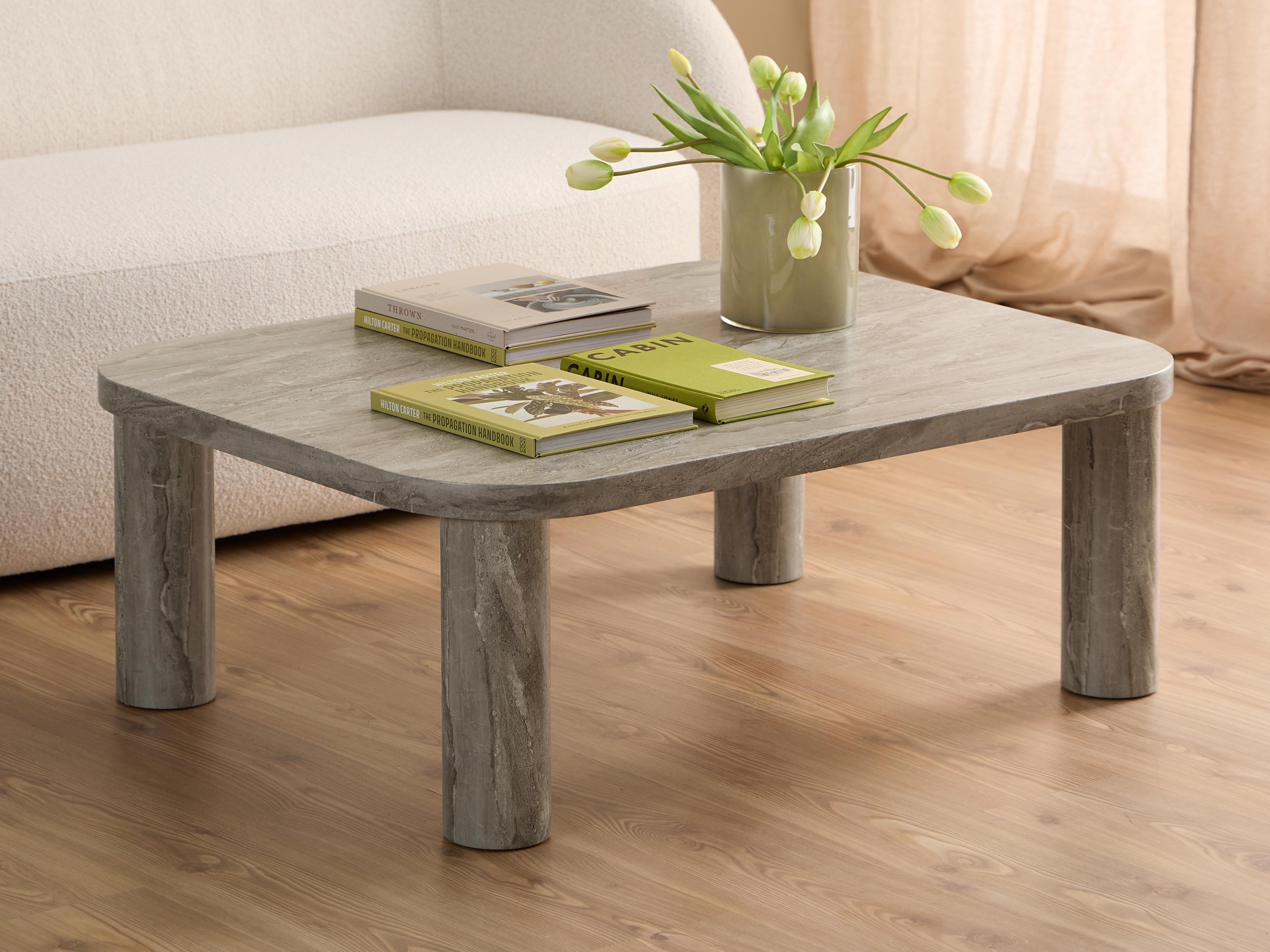 Couchtisch Norsica 868 (Grauer Marmor)