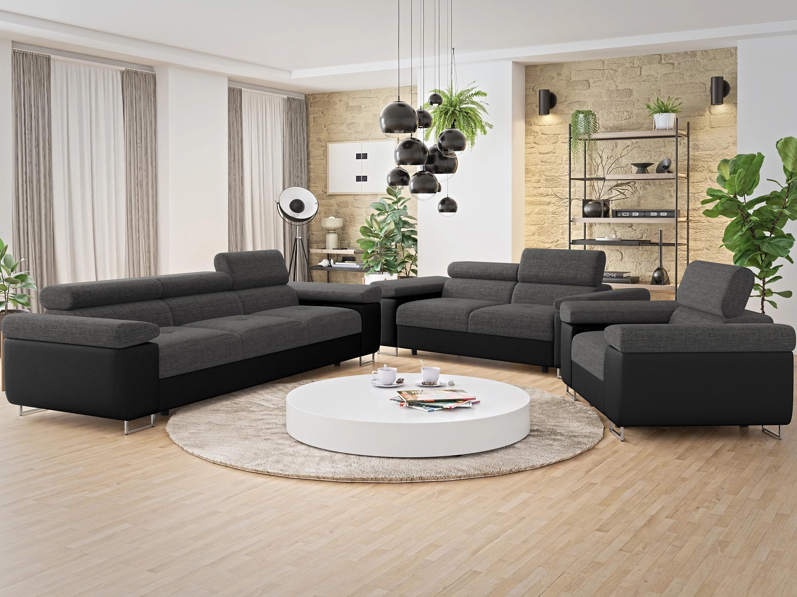 Polstermöbel-Set Comfivo Vinetum (Soft 011 + Lux 06)