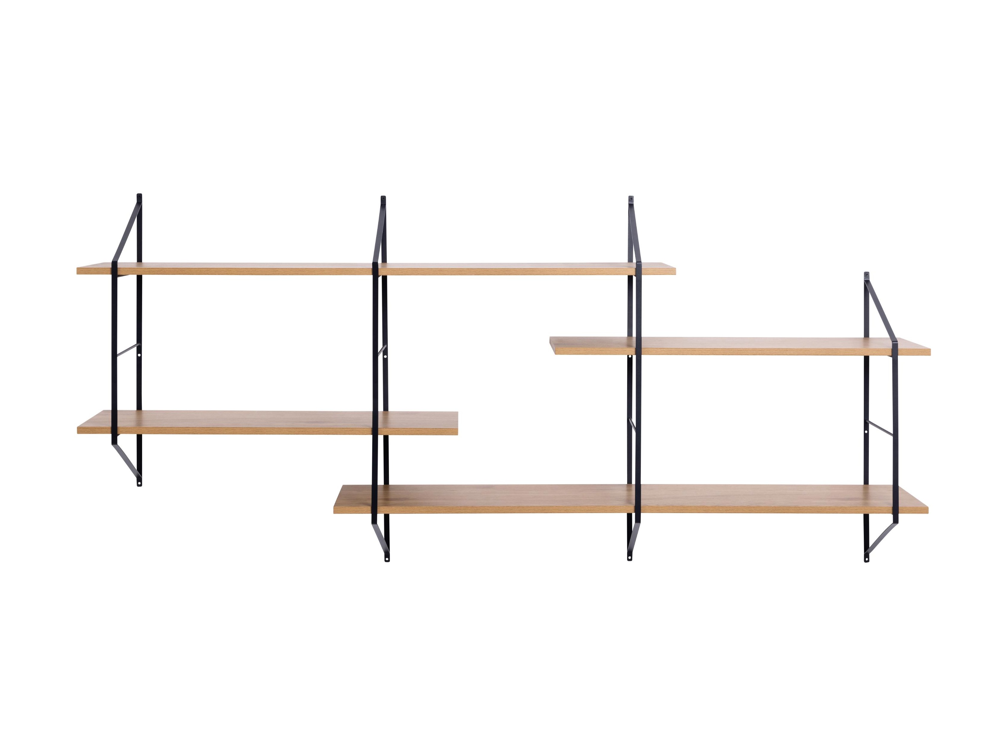 Wandregal Norsica 447 (Hellbraun + Schwarz)