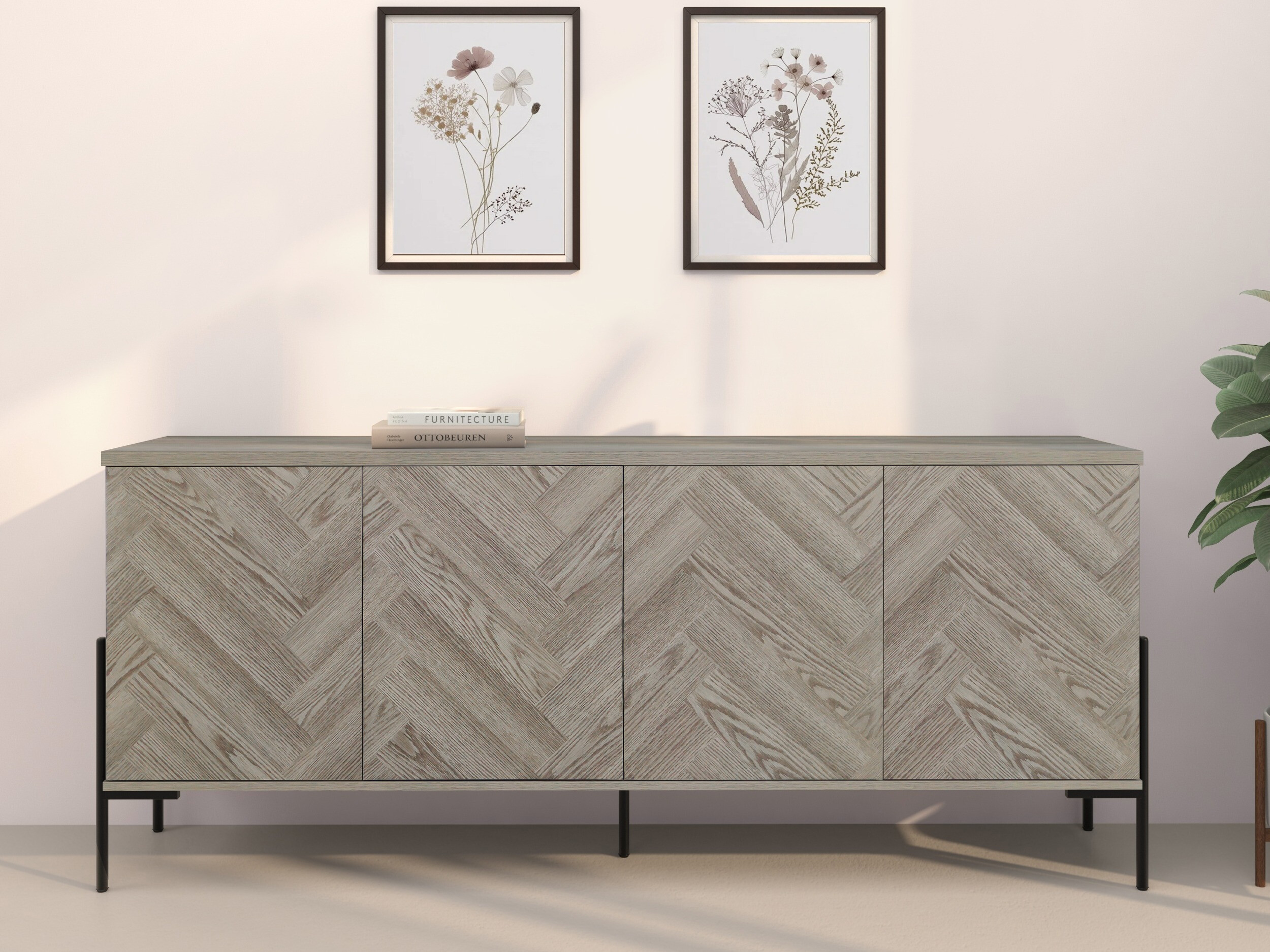 Sideboard Denton 1523 (Eichenholzoptik)