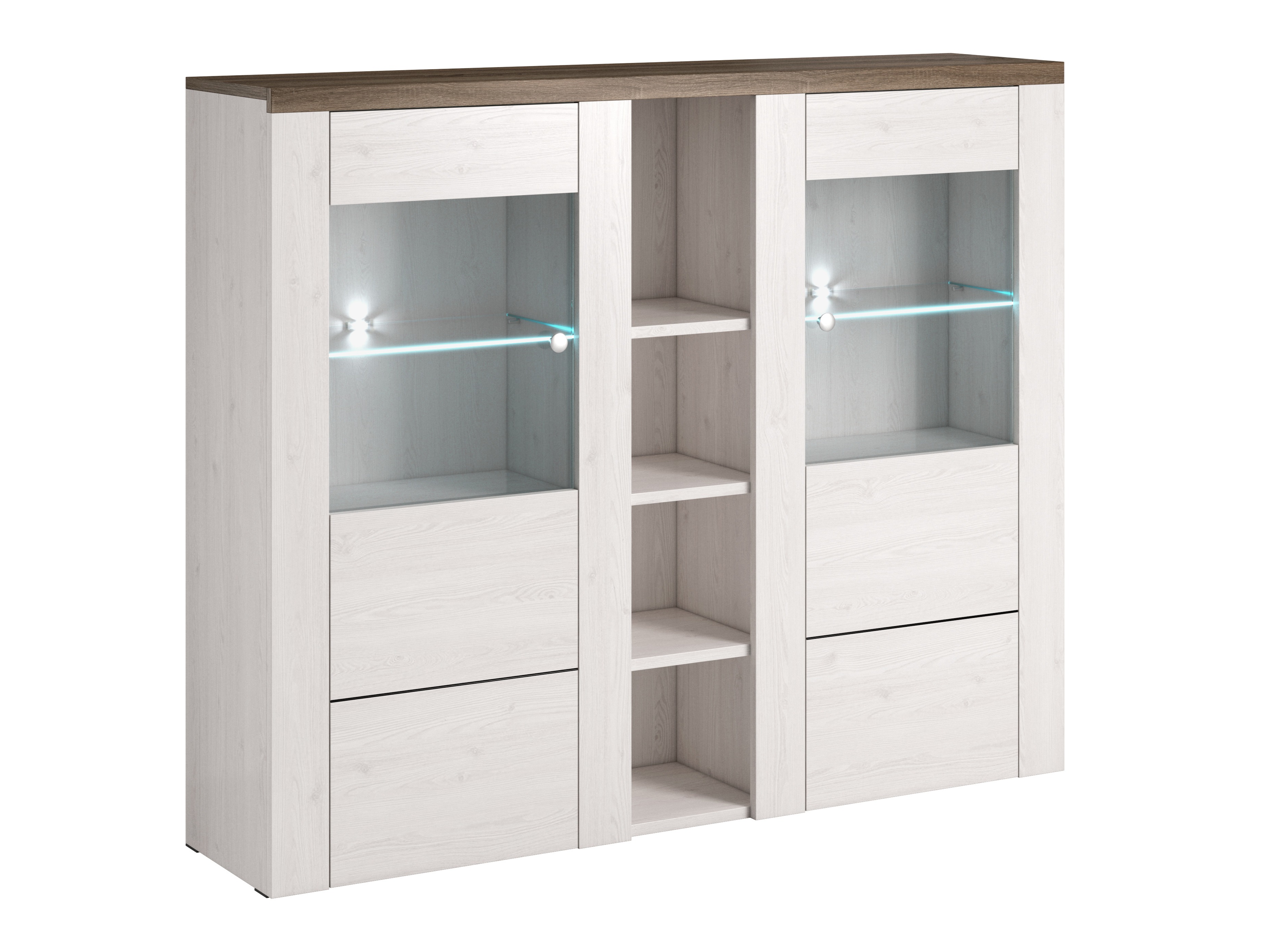 Sideboard Salelbo 105 (Sibu-Lärche + Trüffel eichenholzoptik)