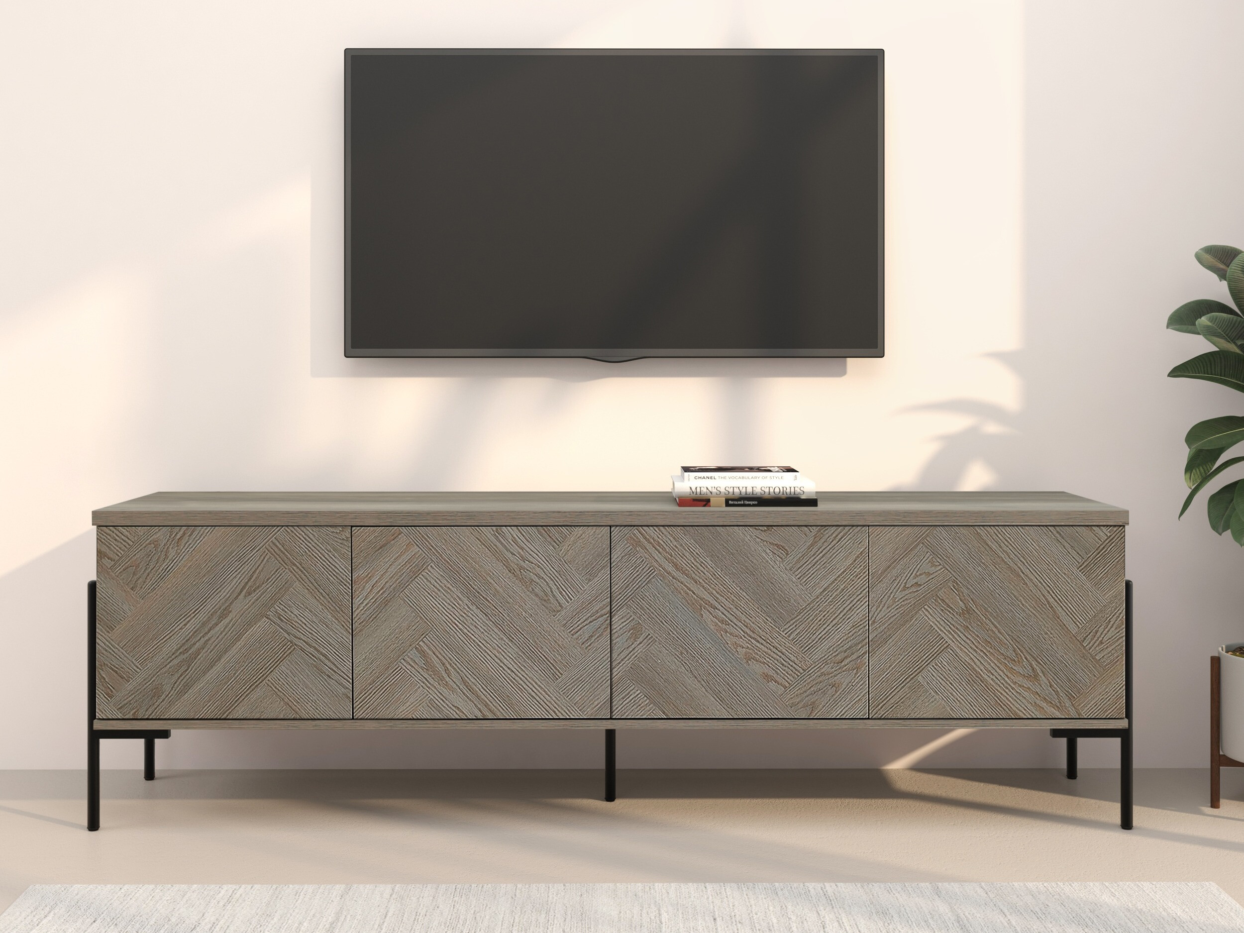 TV-Möbel Denton 1525 (Eichenholzoptik)