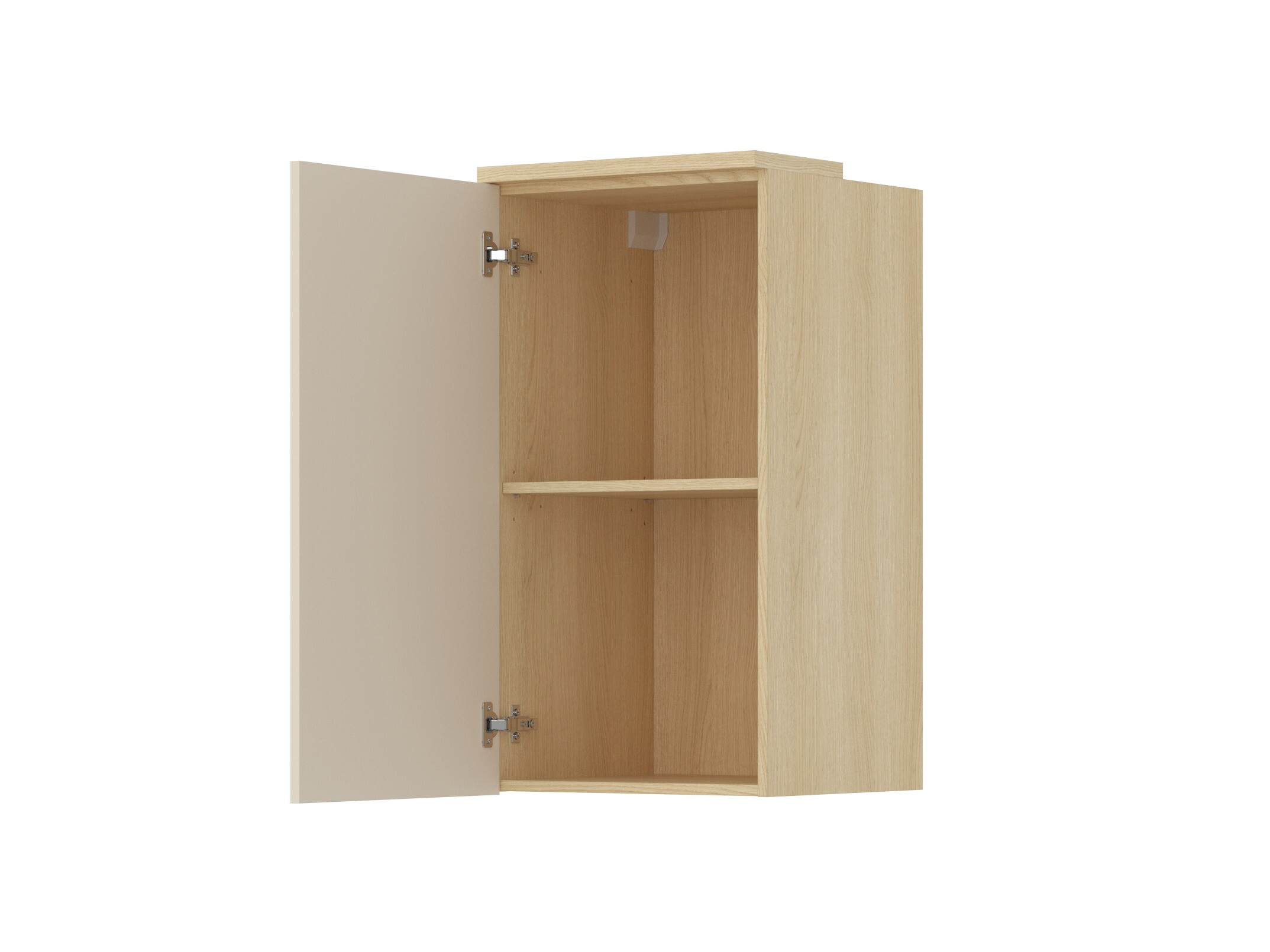 Hängeschrank Nolcala 102 (Eichenholzoptik + Beige)