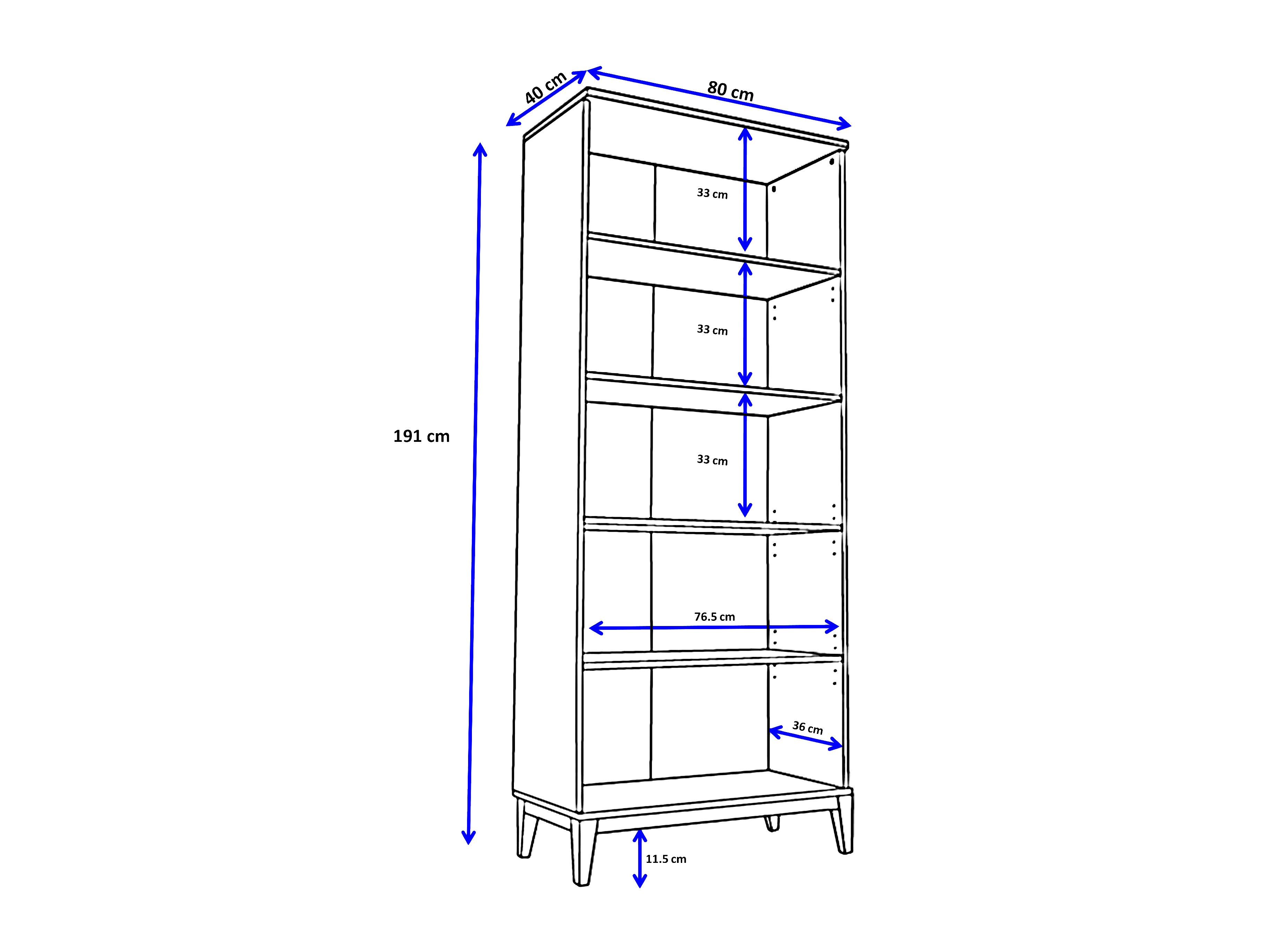 Regal Felmelo 101 (Weiss + Wotan Eiche)
