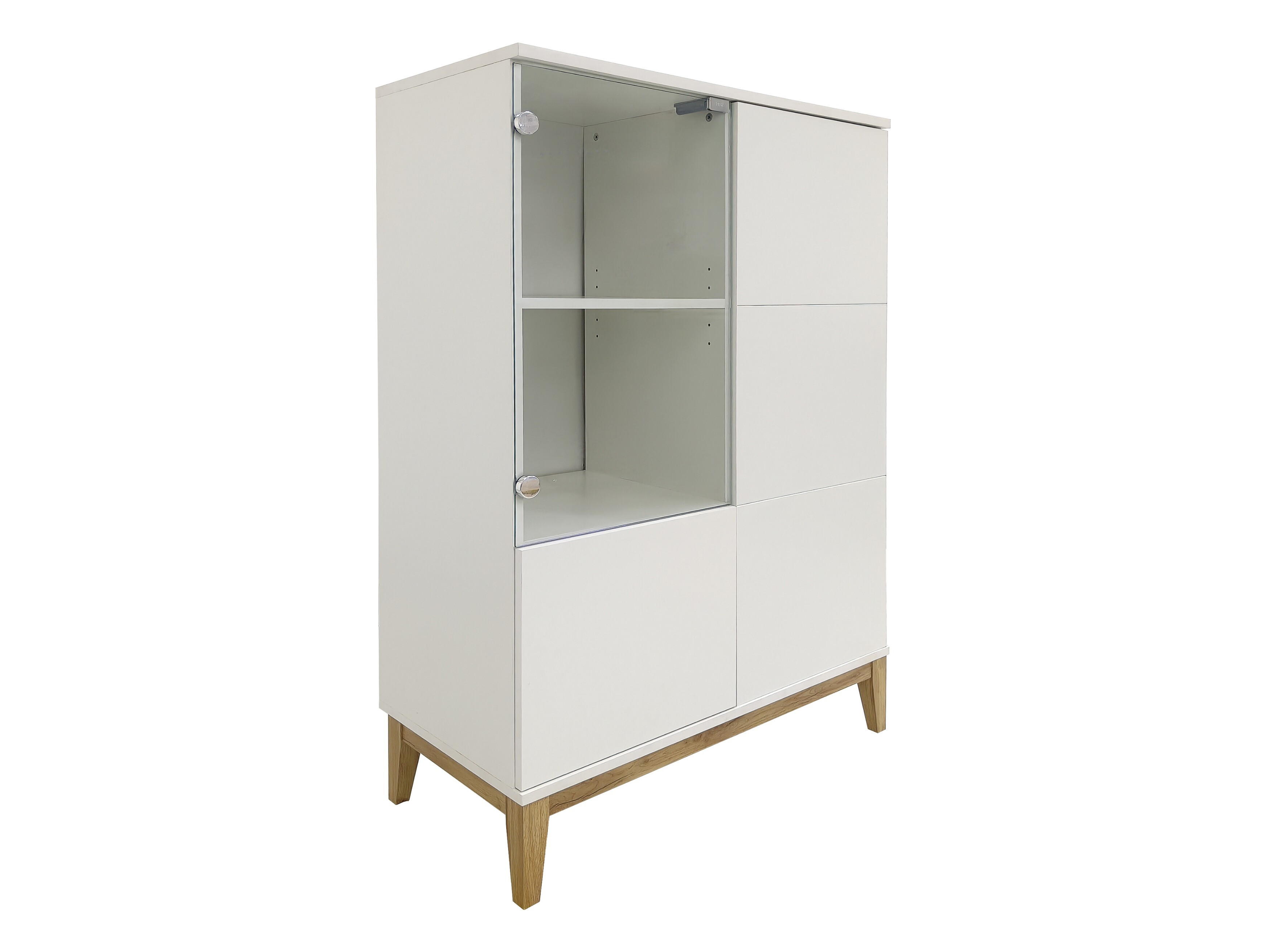Sideboard Felmelo 102 (Weiss + Wotan Eiche)
