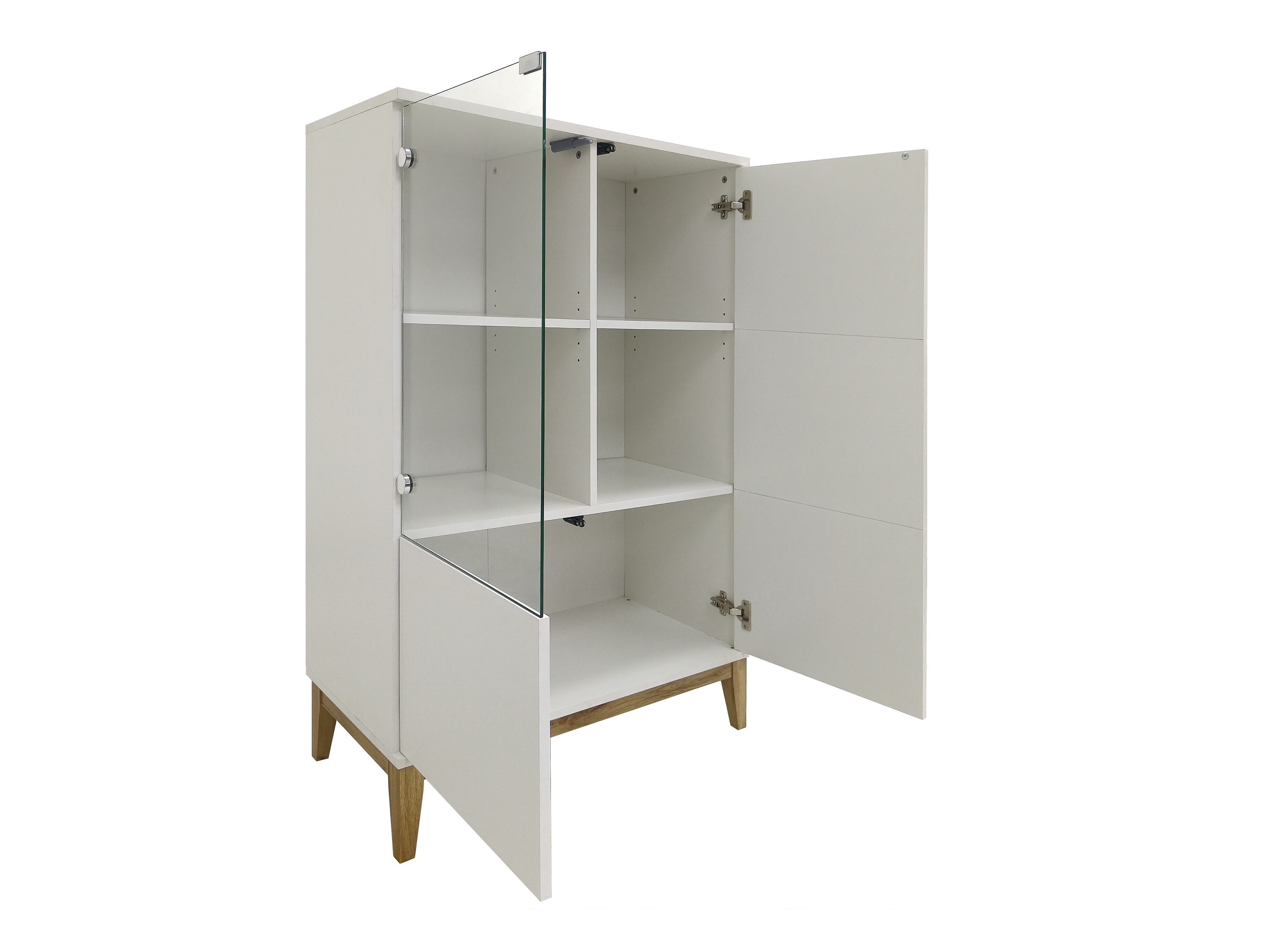 Sideboard Felmelo 102 (Weiss + Wotan Eiche)