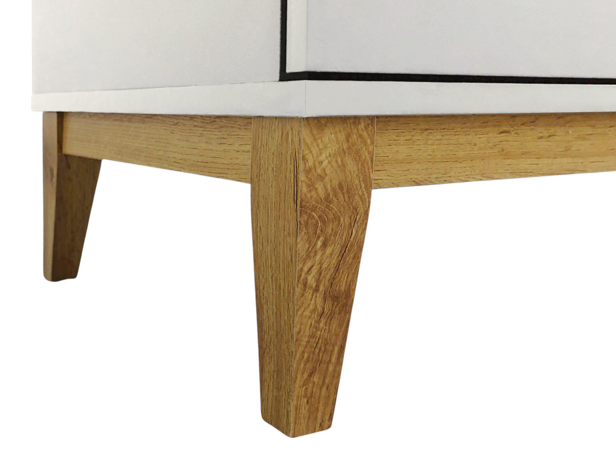 Sideboard Felmelo 102 (Weiss + Wotan Eiche)