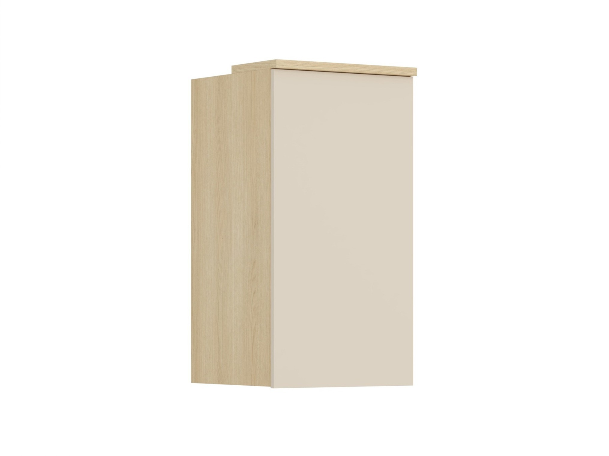 Hängeschrank Nolcala 102 (Eichenholzoptik + Beige)
