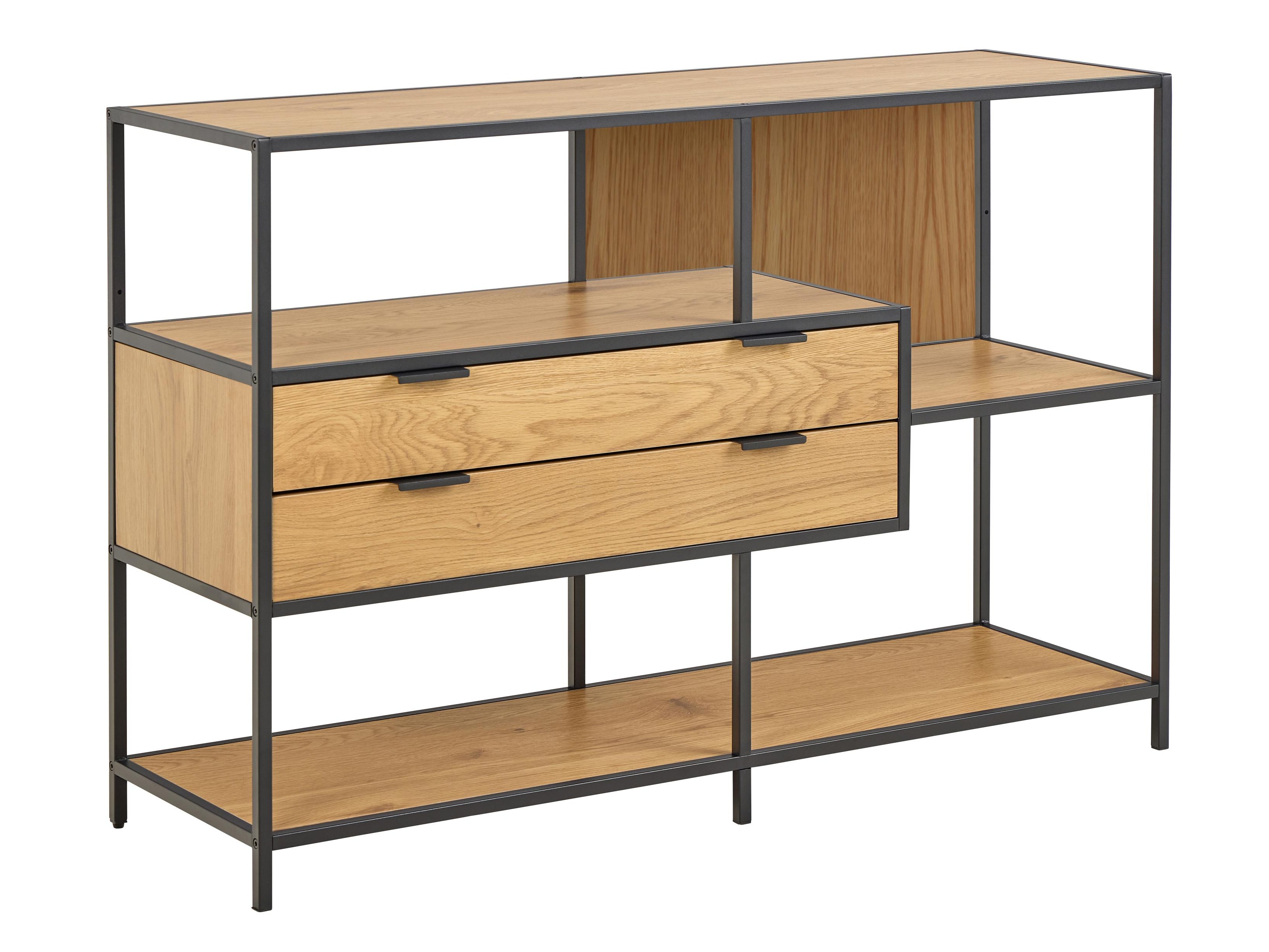 Regal Norsica Sevferi 183 (Schwarz + Wildeichenholzoptik)