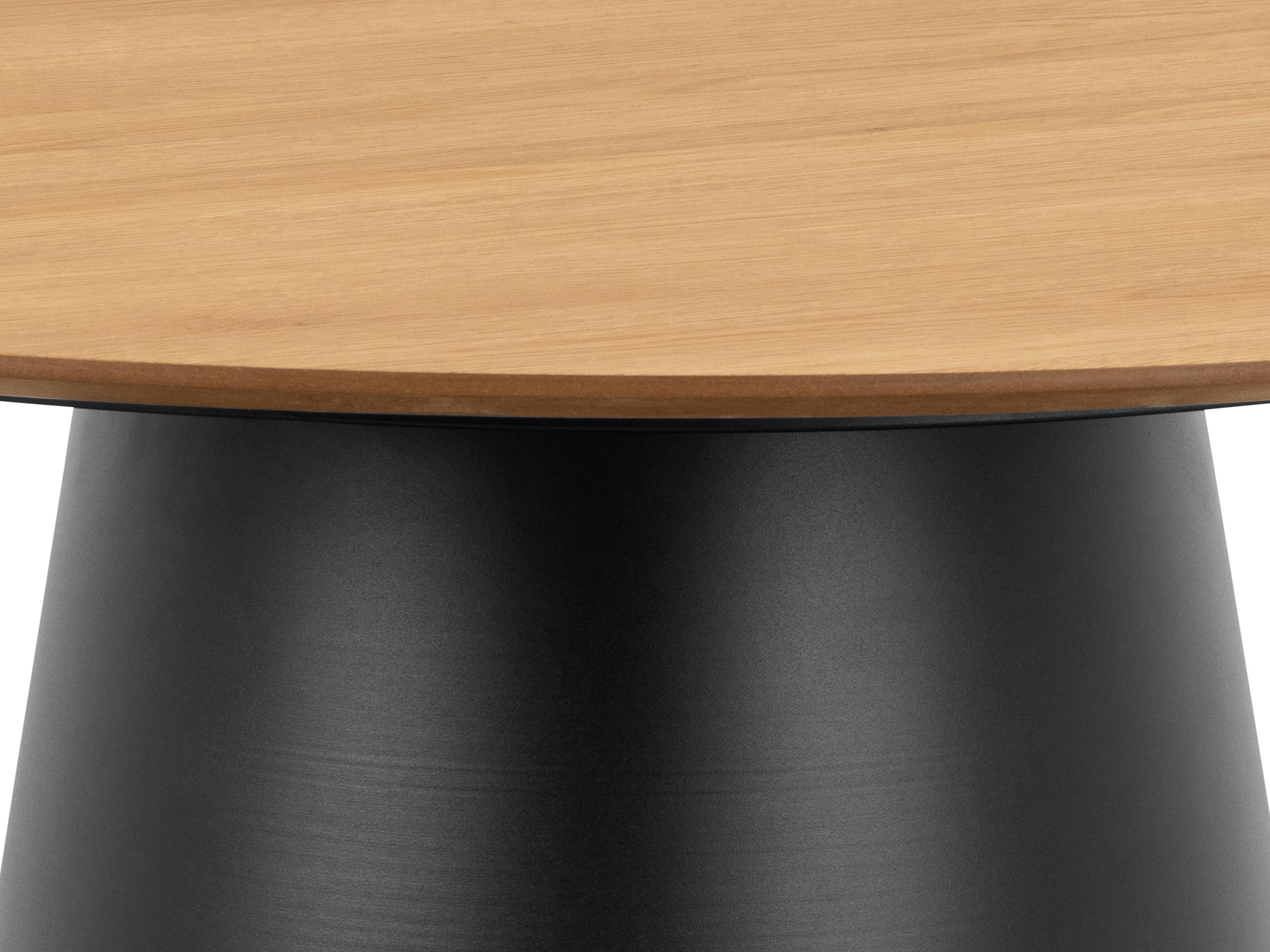 Tisch Norsica 909 (Schwarz + Eichenholzoptik)