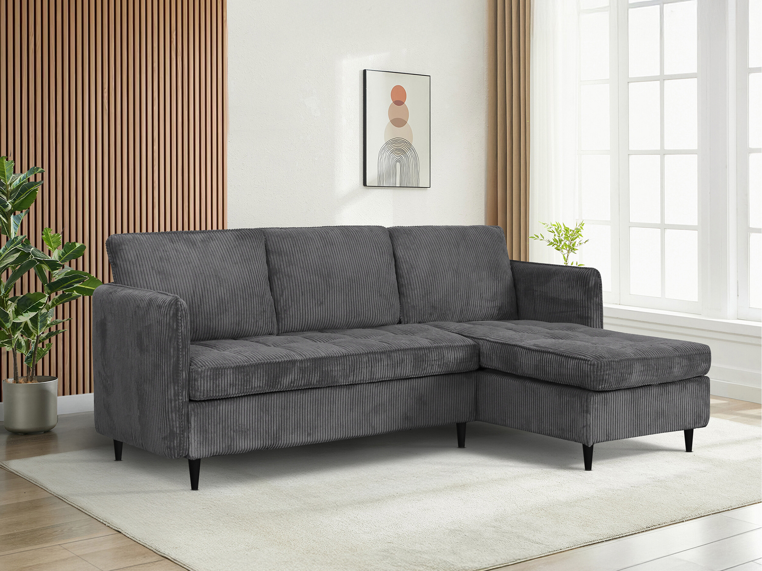 Ecksofa Denton 1529 (Anthrazit)