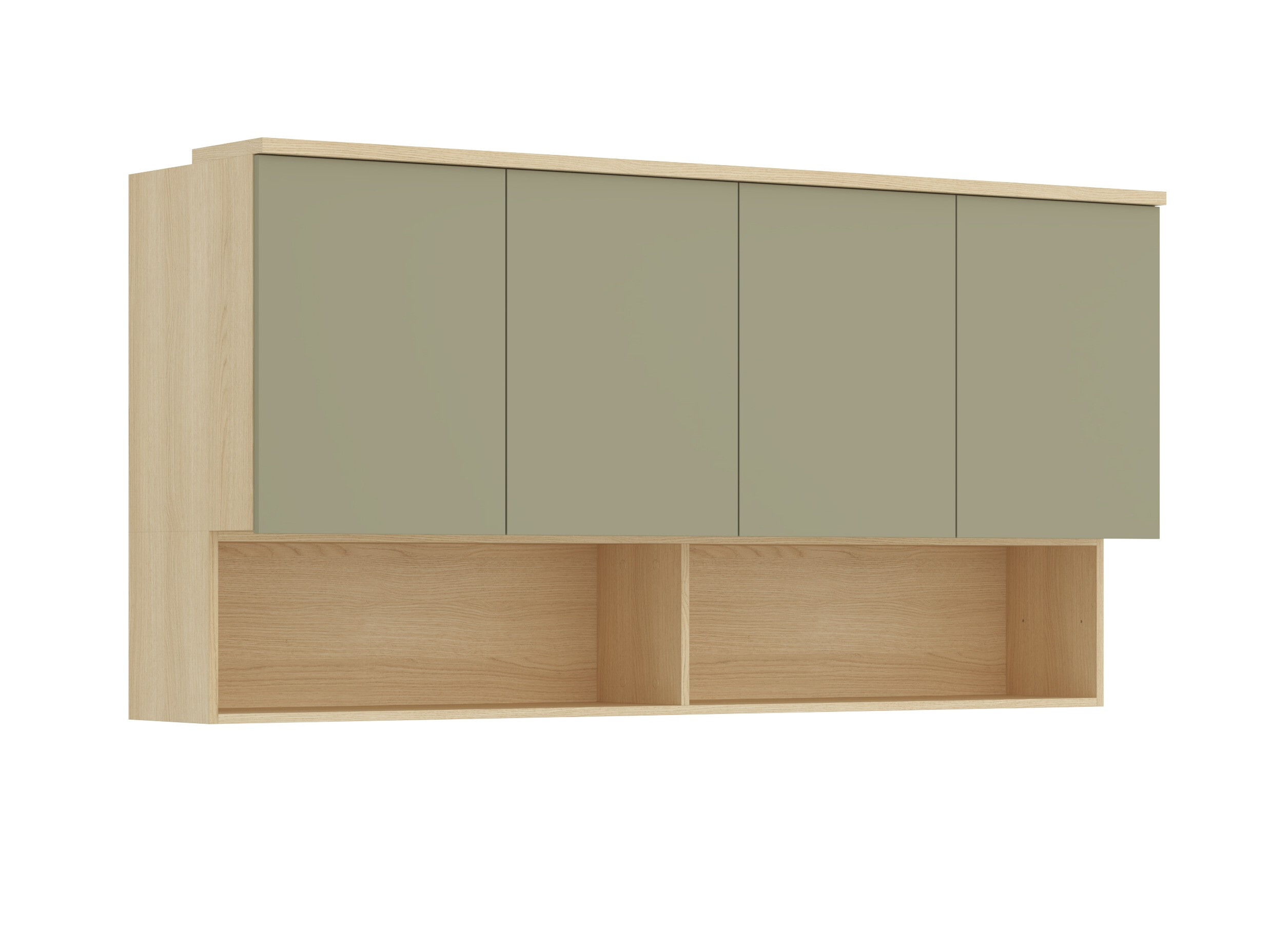 Hängeschrank Nolcala 105 (Eichenholzoptik + Eukalyptus)
