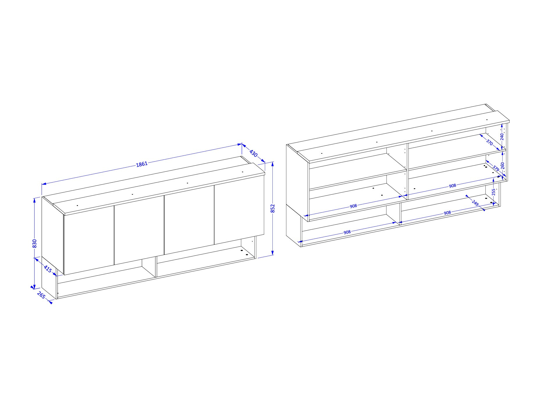 Hängeschrank Nolcala 106 (Eichenholzoptik + Beige)