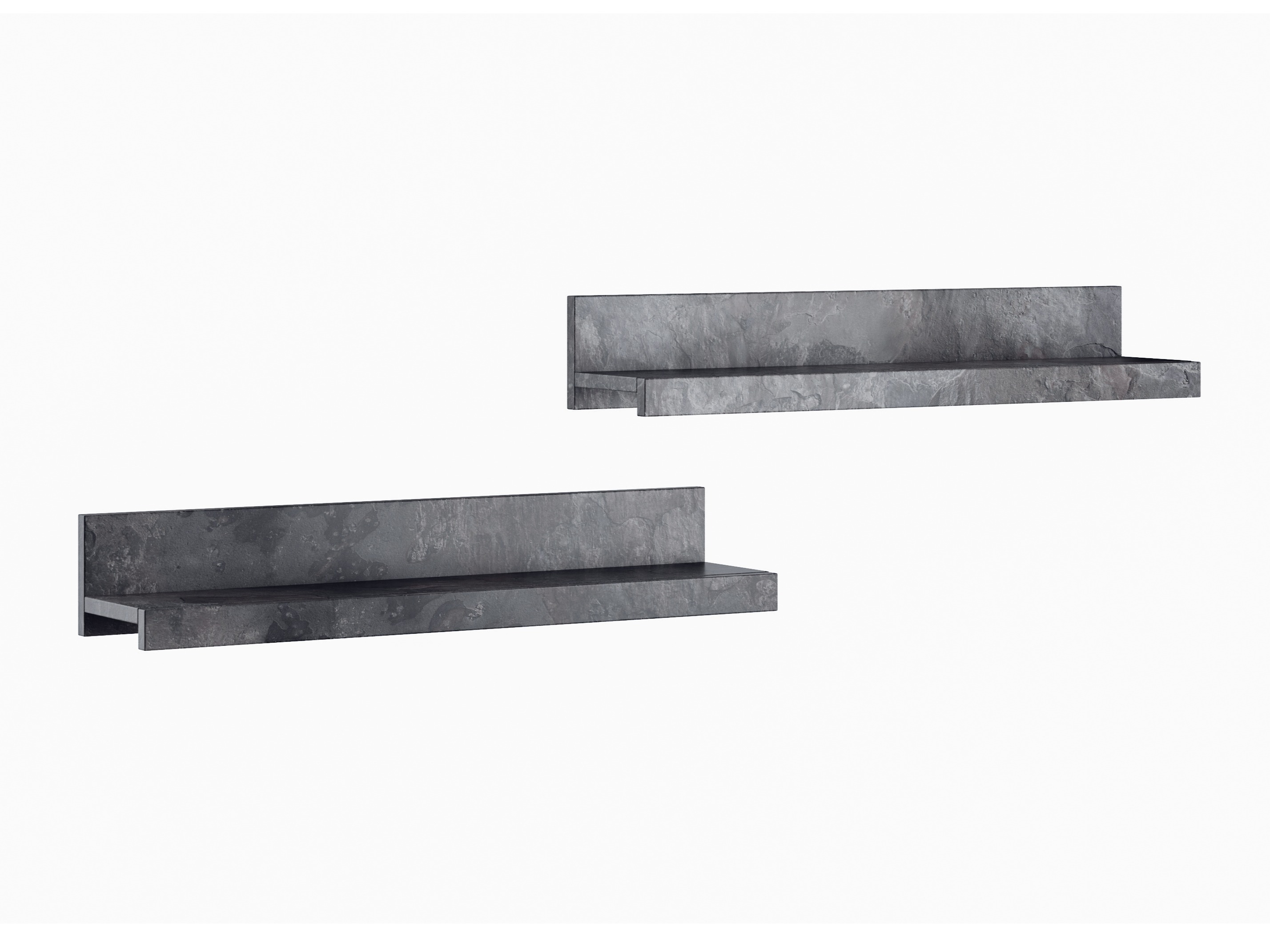 Eine Reihe hängender Regale Torvire 105 (Beton dunkel)