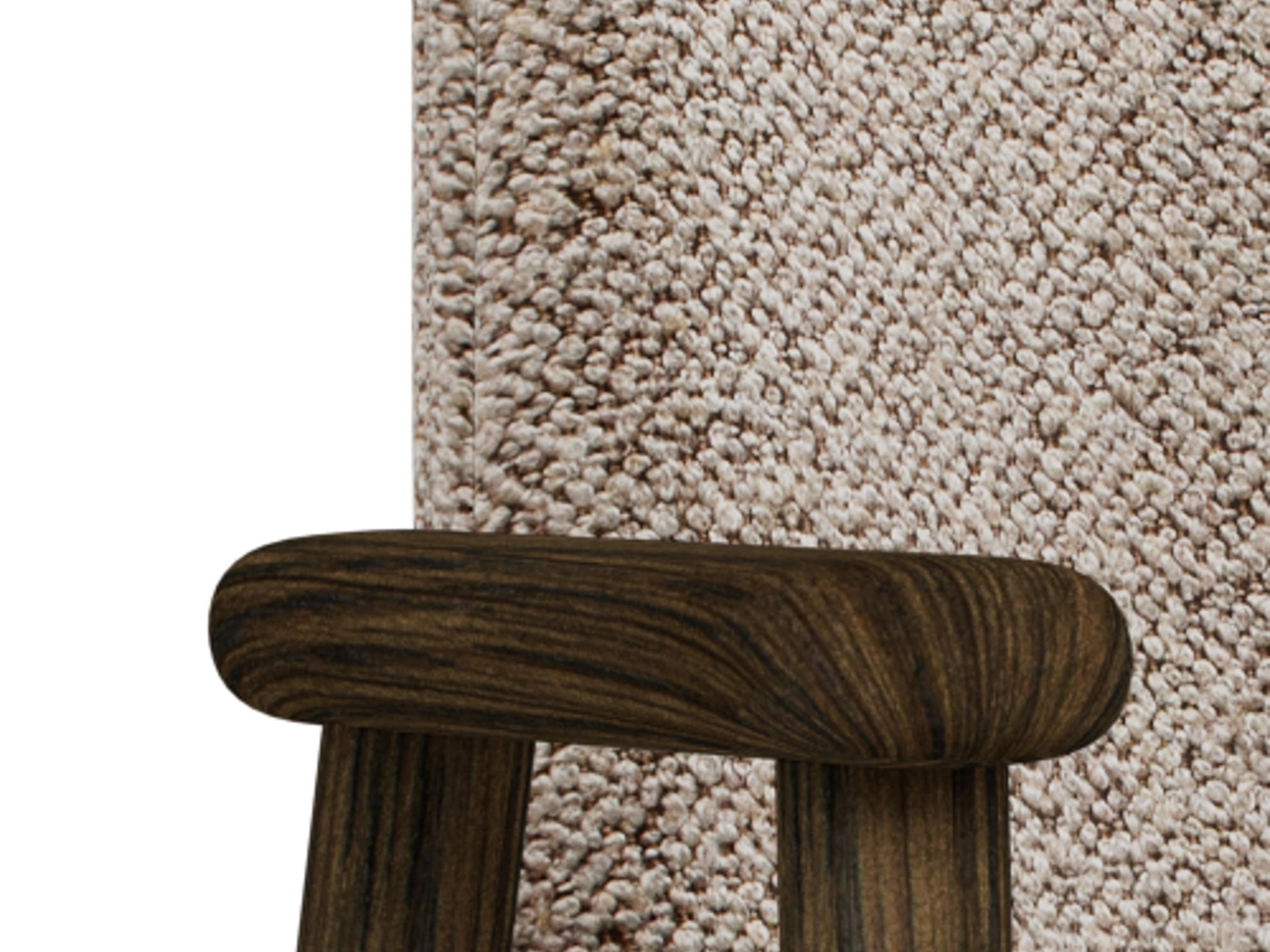 Stuhl Norsica 890 (Beige + Dunkles Holz)