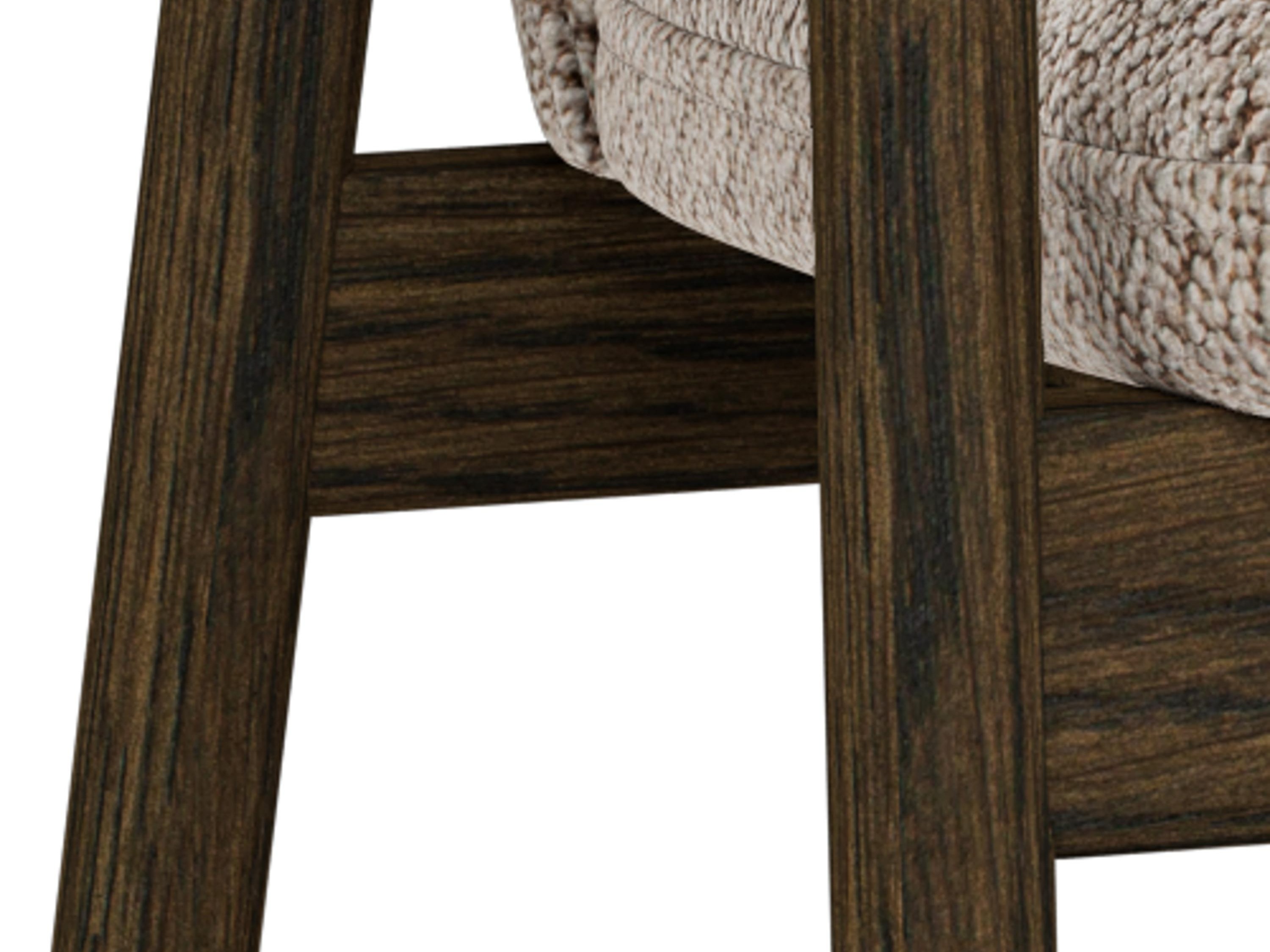 Stuhl Norsica 890 (Beige + Dunkles Holz)