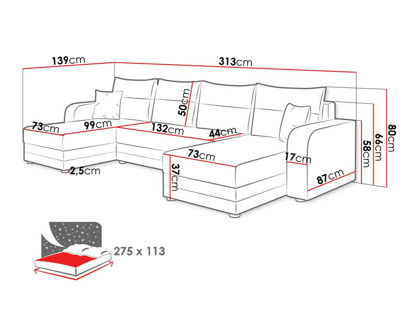 Ecksofa SD2746