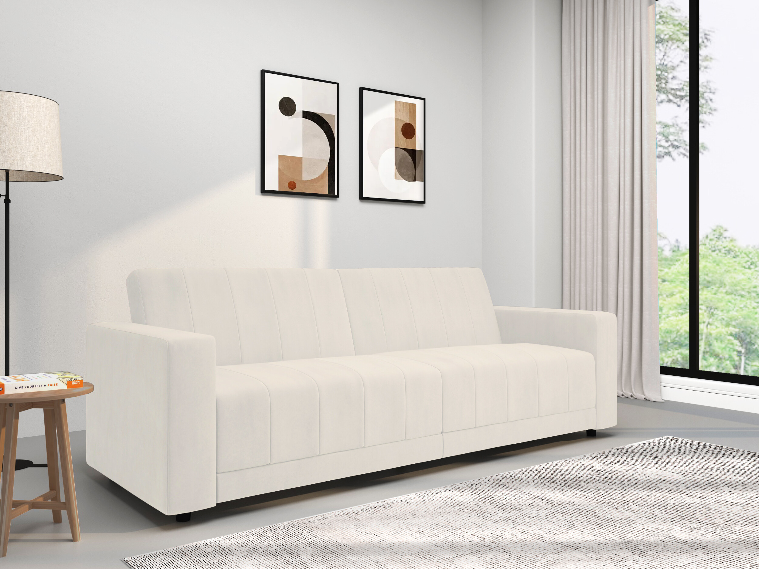 Schlafsofa Tulsa 679 (Cremefarben)