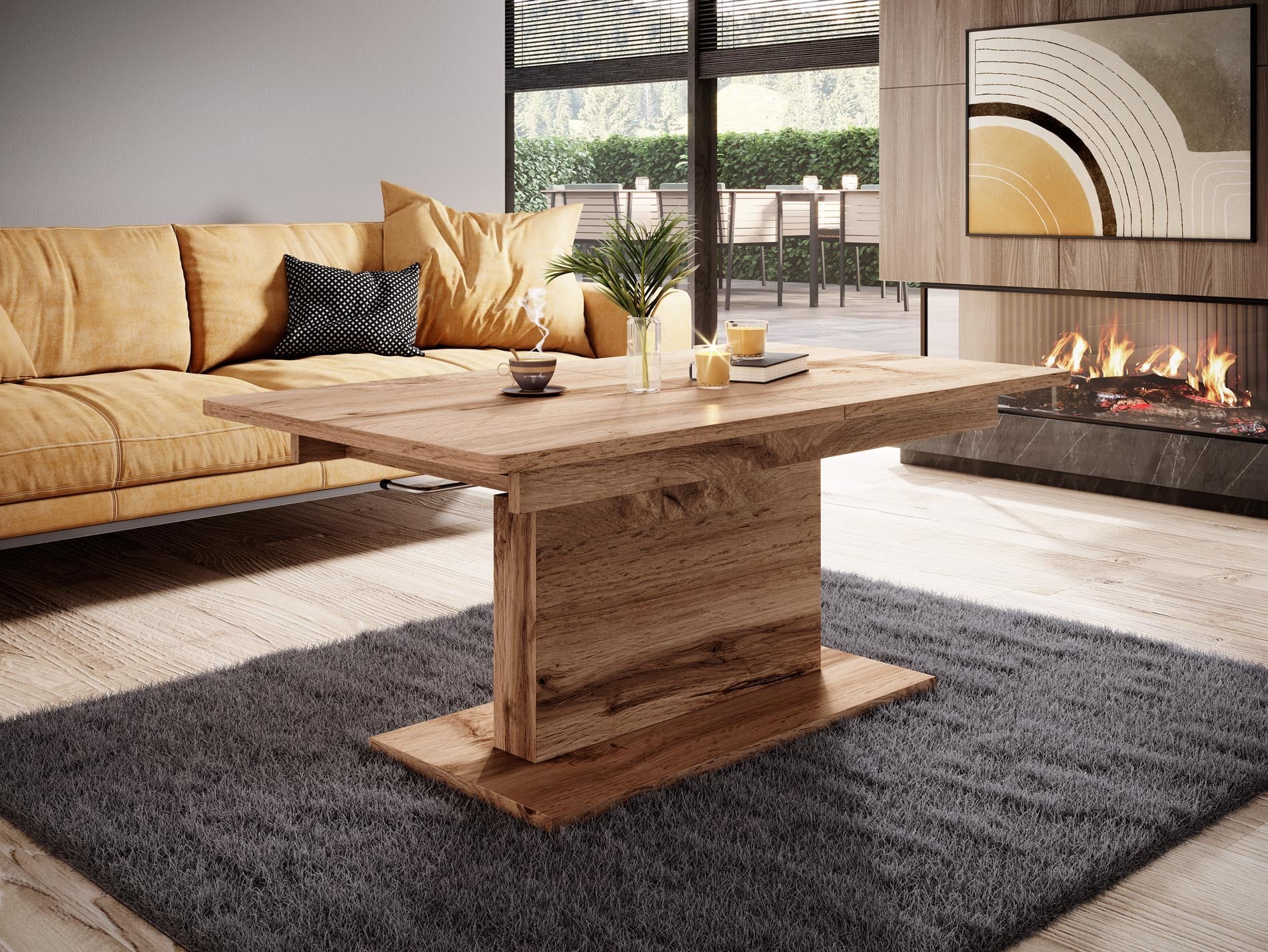 Couchtisch-Transformer Houston 1253 (Wotan-Eiche)