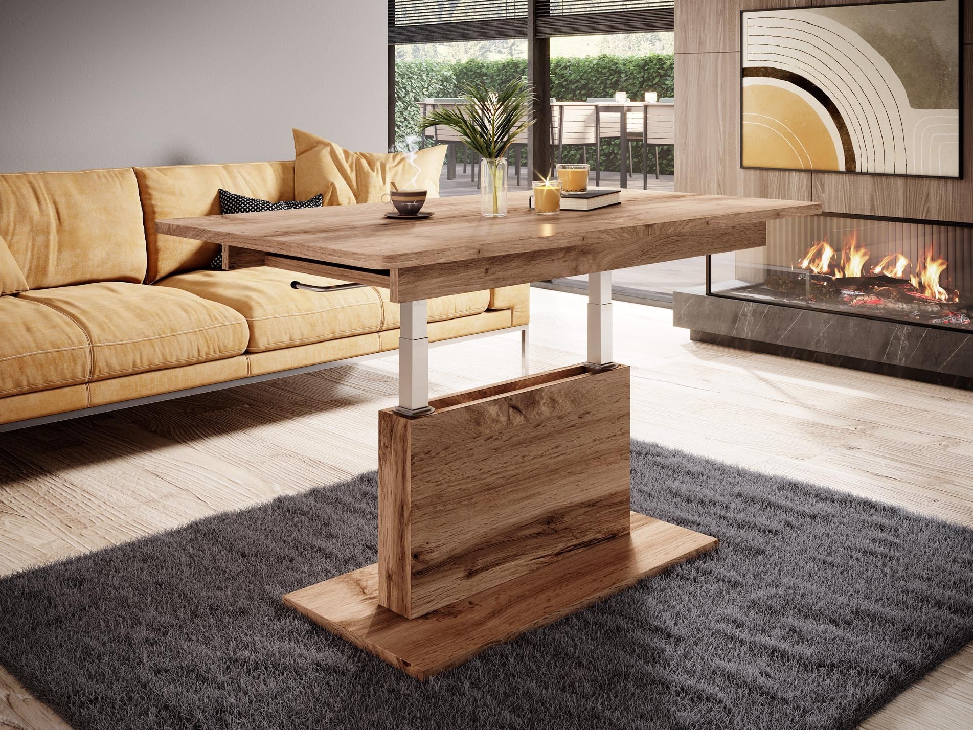 Couchtisch-Transformer Houston 1253 (Wotan-Eiche)