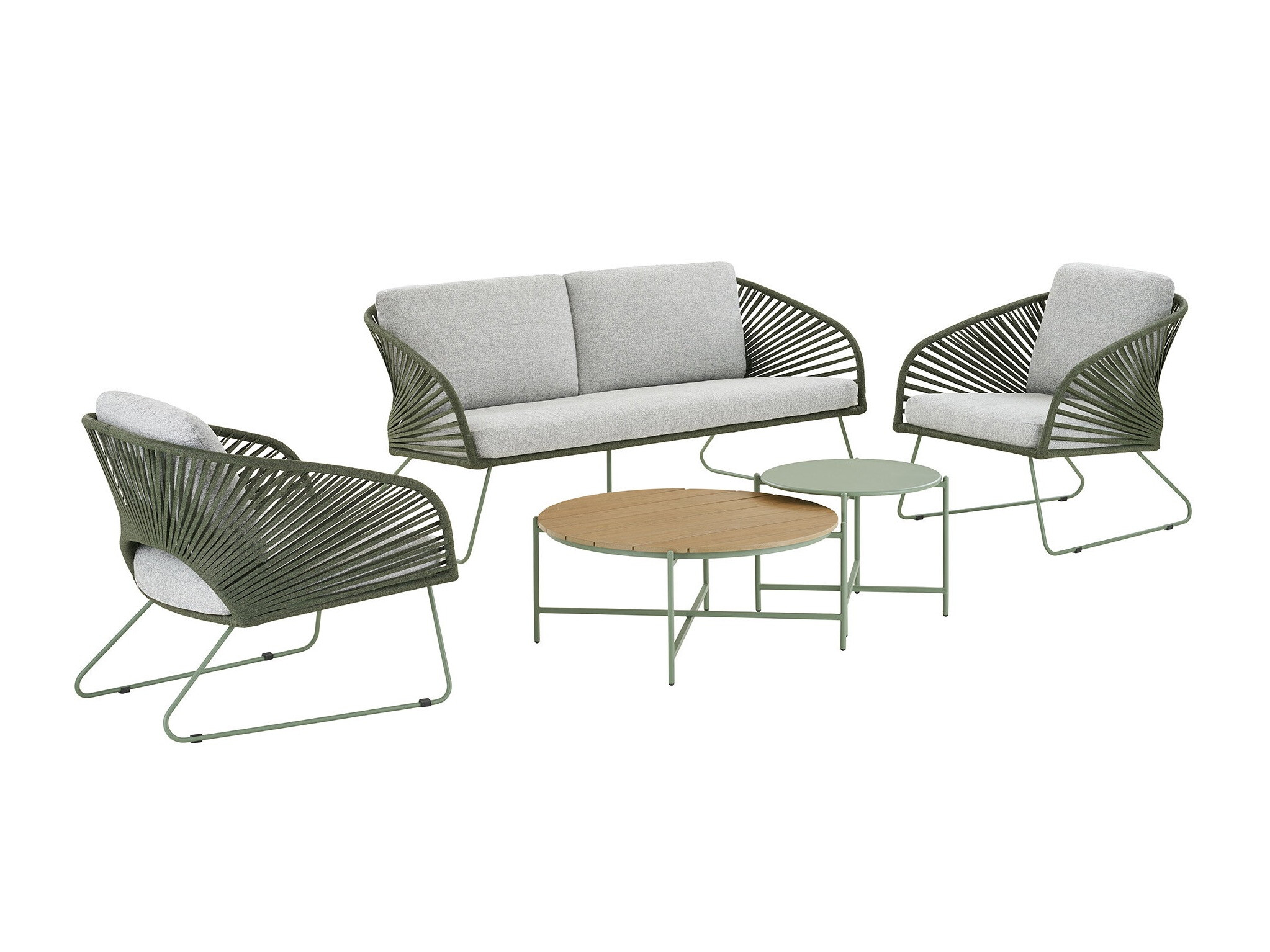Gartenmöbel-Set Brea 298 (Grau + Grün)