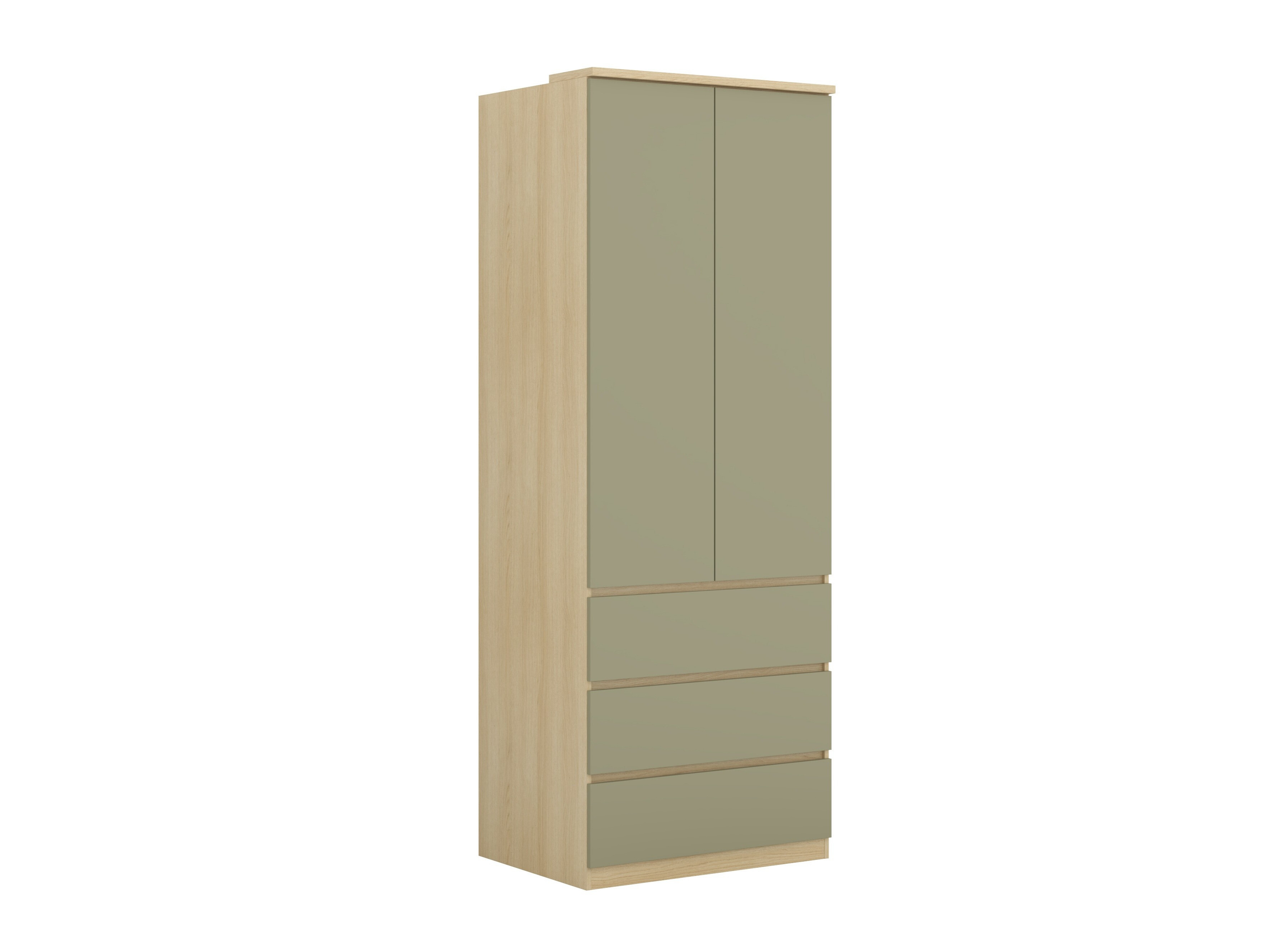Kleiderschrank Nolcala 110 (Eiche + Eukalyptus)
