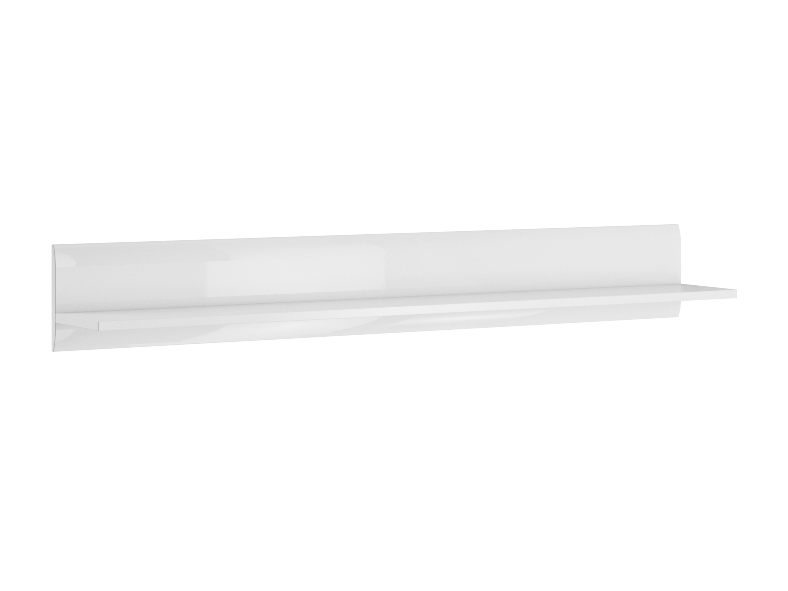 Wandregal Ophsalu 100 (Weiss + Weiss glänzend)
