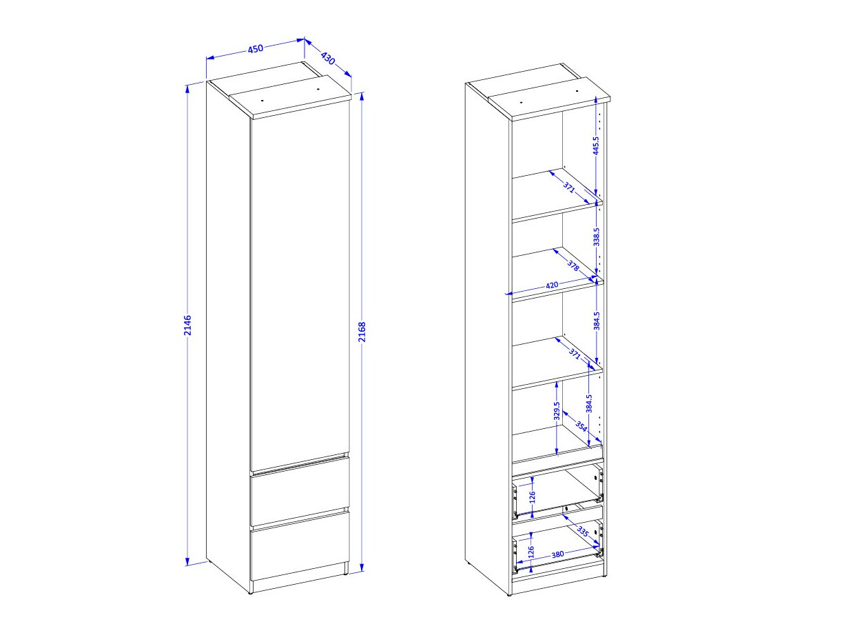 Regal Nolcala 115 (Eichenholzoptik + Beige)
