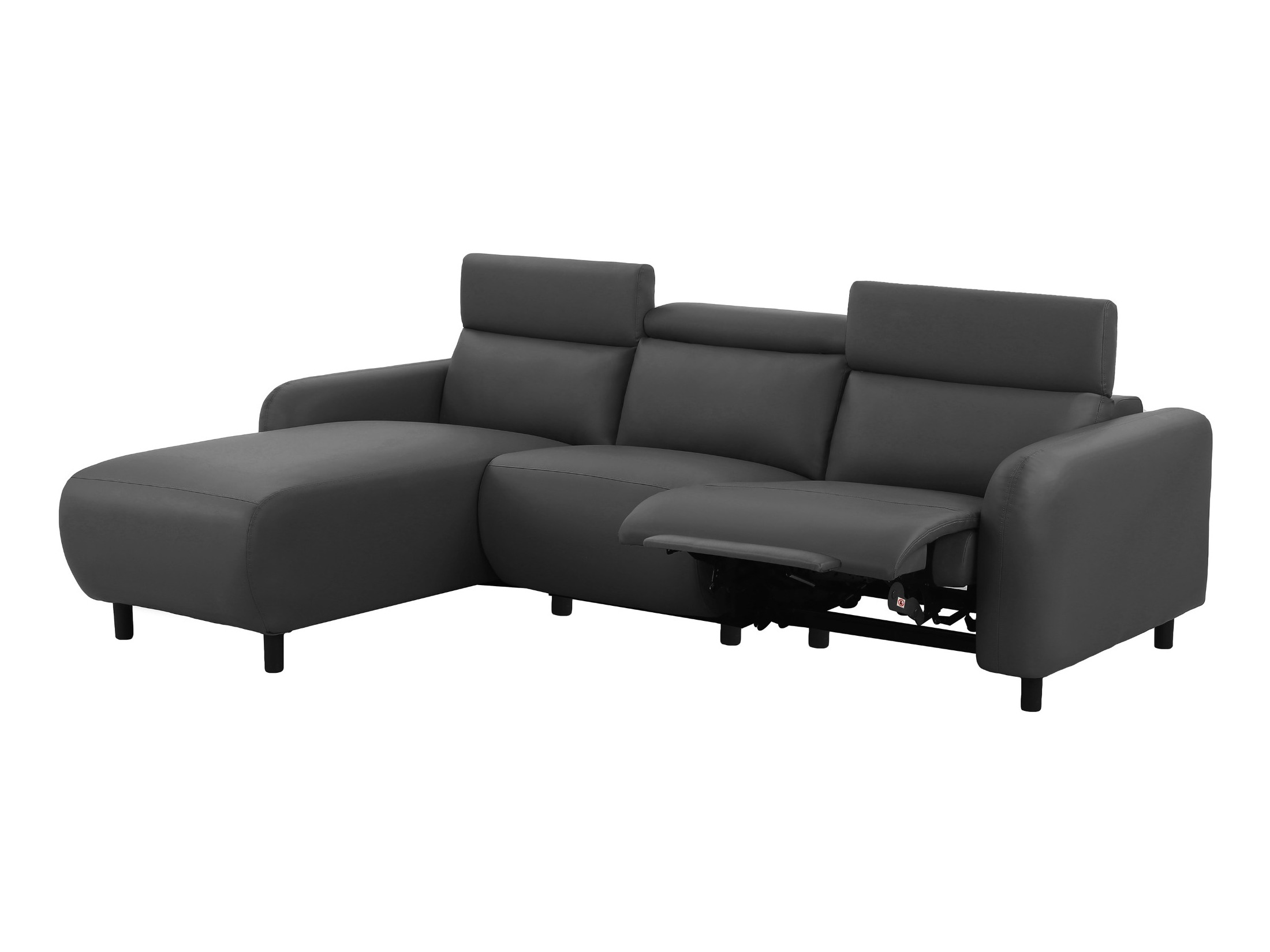 Ecksofa Liegesessel Denton 1509 (Dunkelgrau)