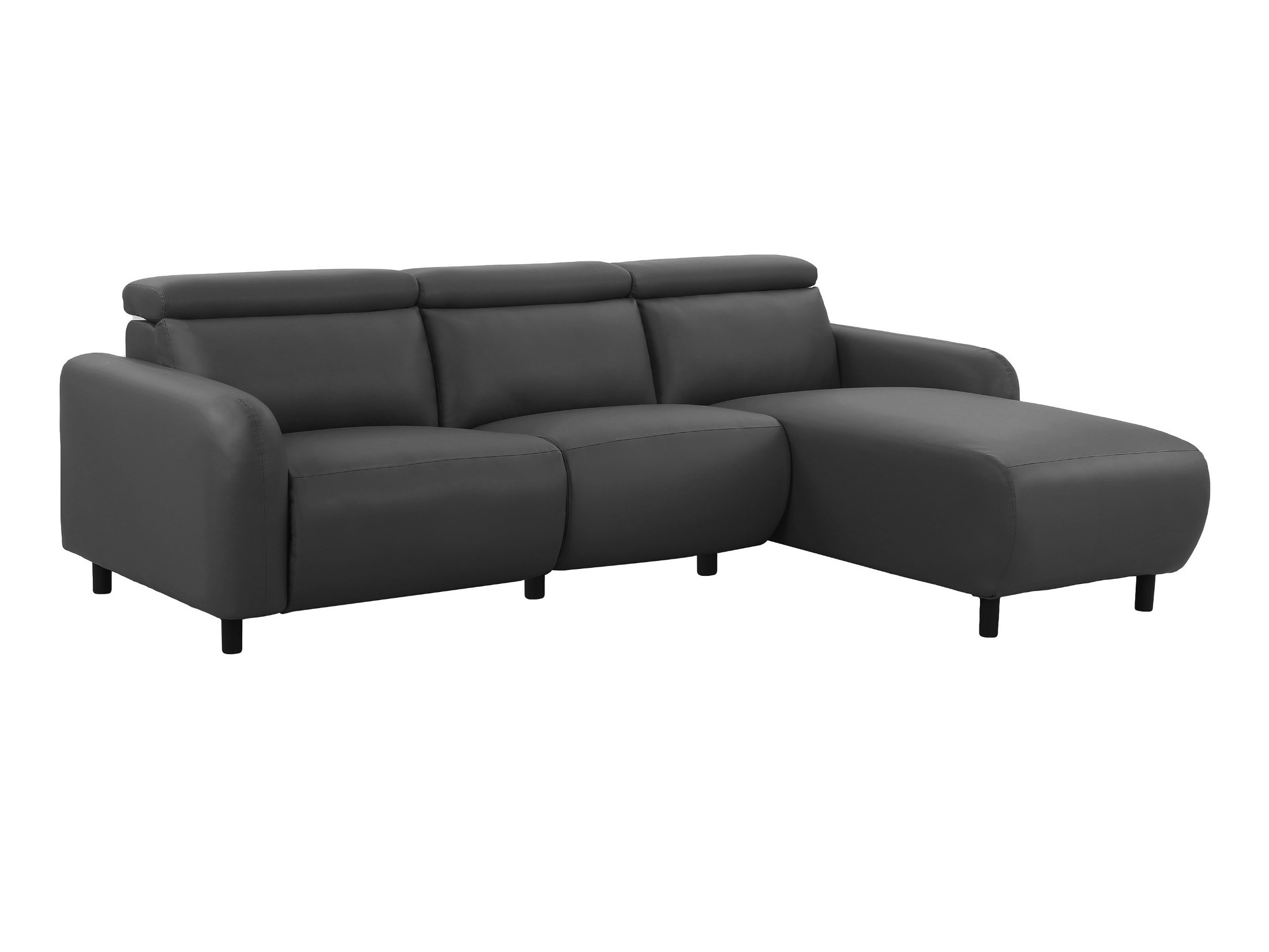 Ecksofa Liegesessel Denton 1509 (Dunkelgrau)