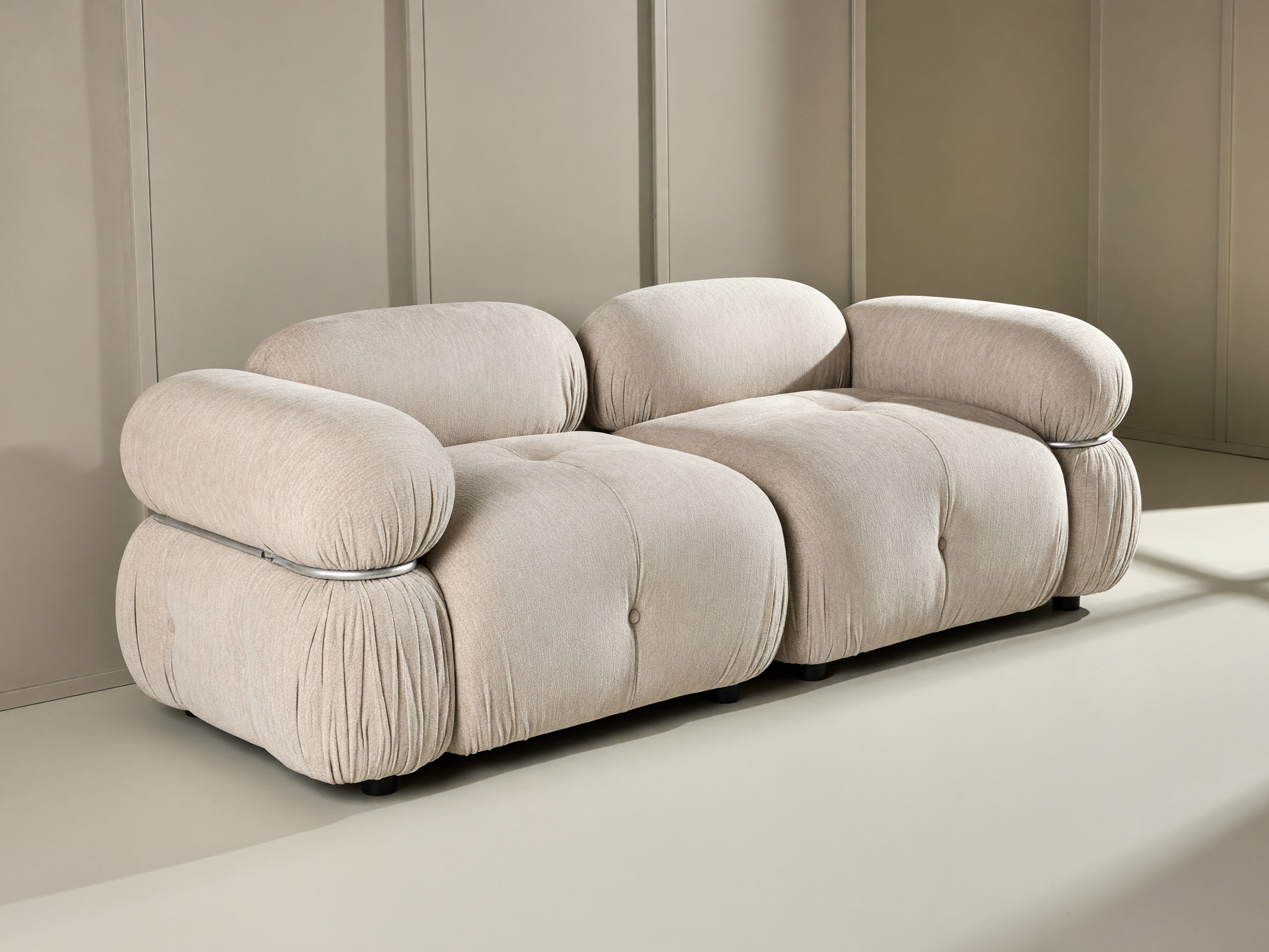 Modulares Sofa Evardale 103 (Beige + Silber)