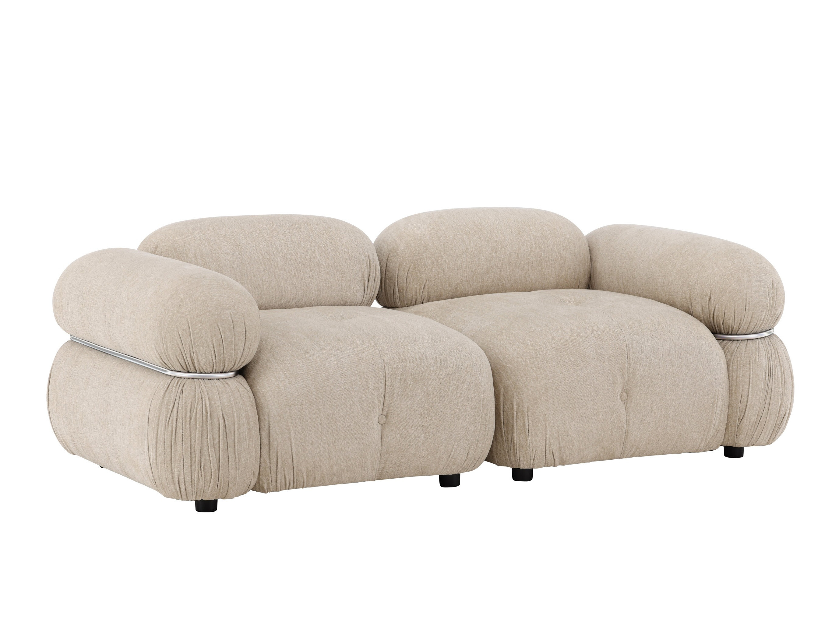 Modulares Sofa Evardale 103 (Beige + Silber)