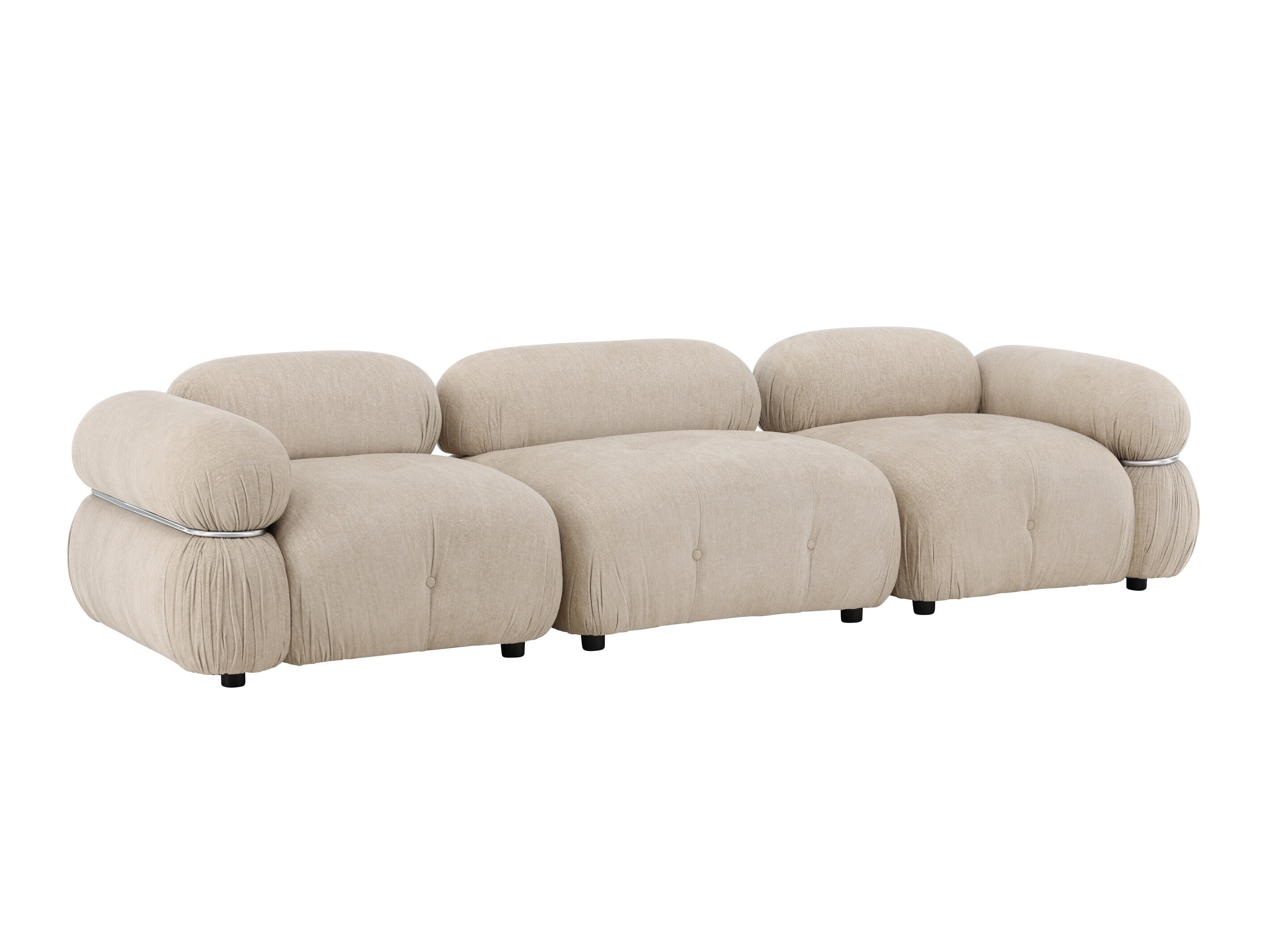 Modulares Sofa Evardale 104 (Beige + Silber)