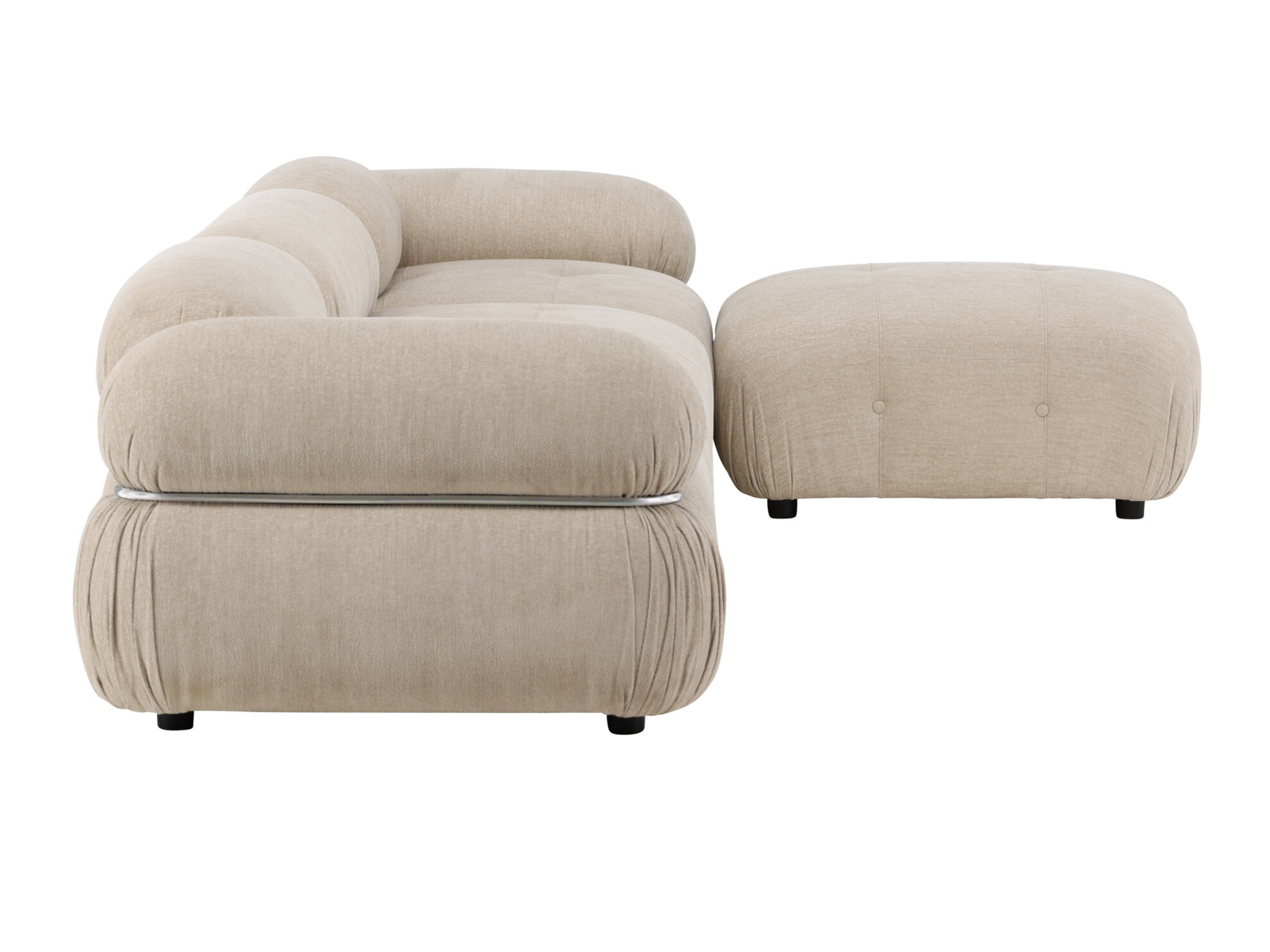 Modulares Sofa Evardale 104 (Beige + Silber)