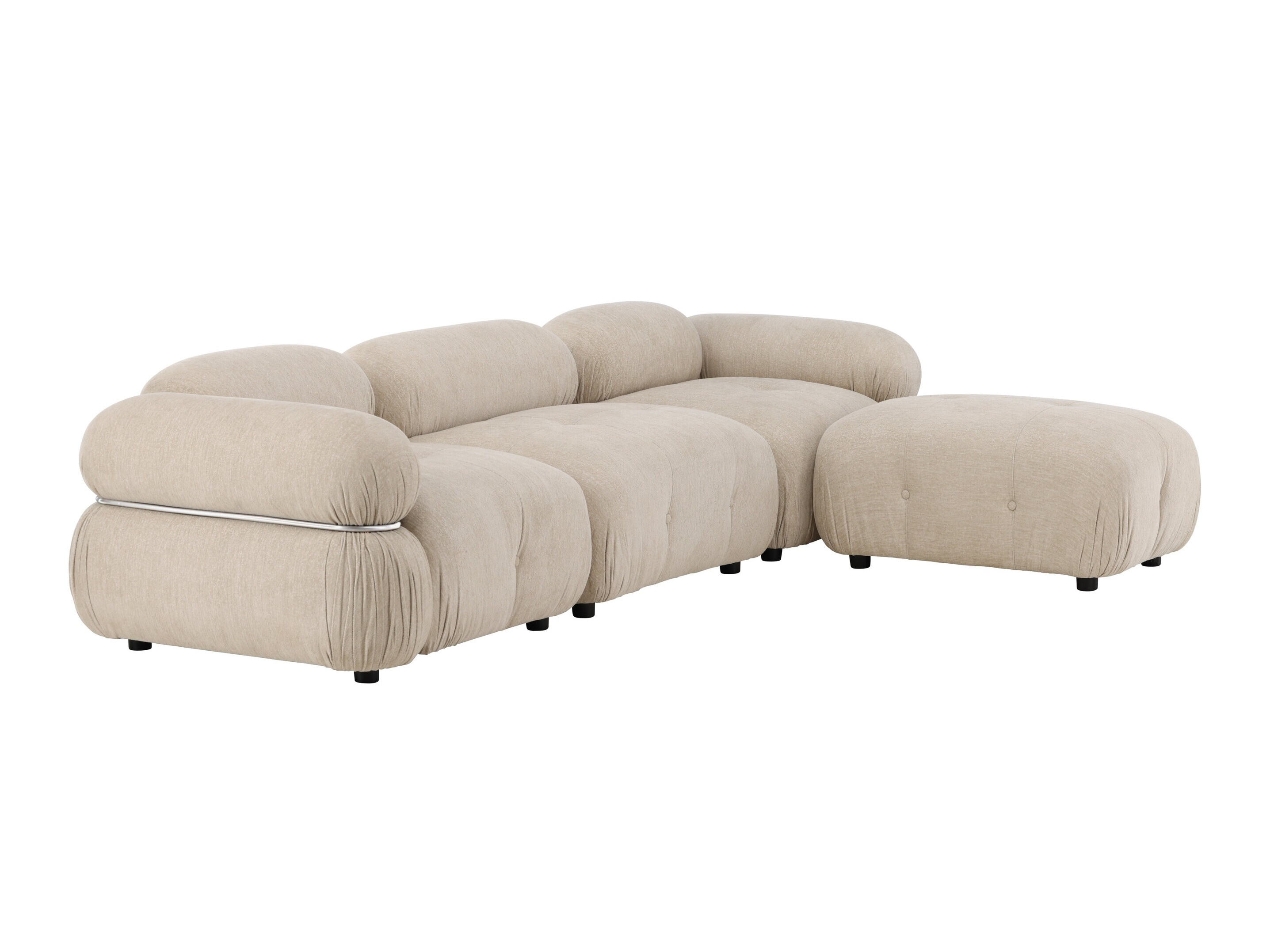 Modulares Sofa Evardale 104 (Beige + Silber)