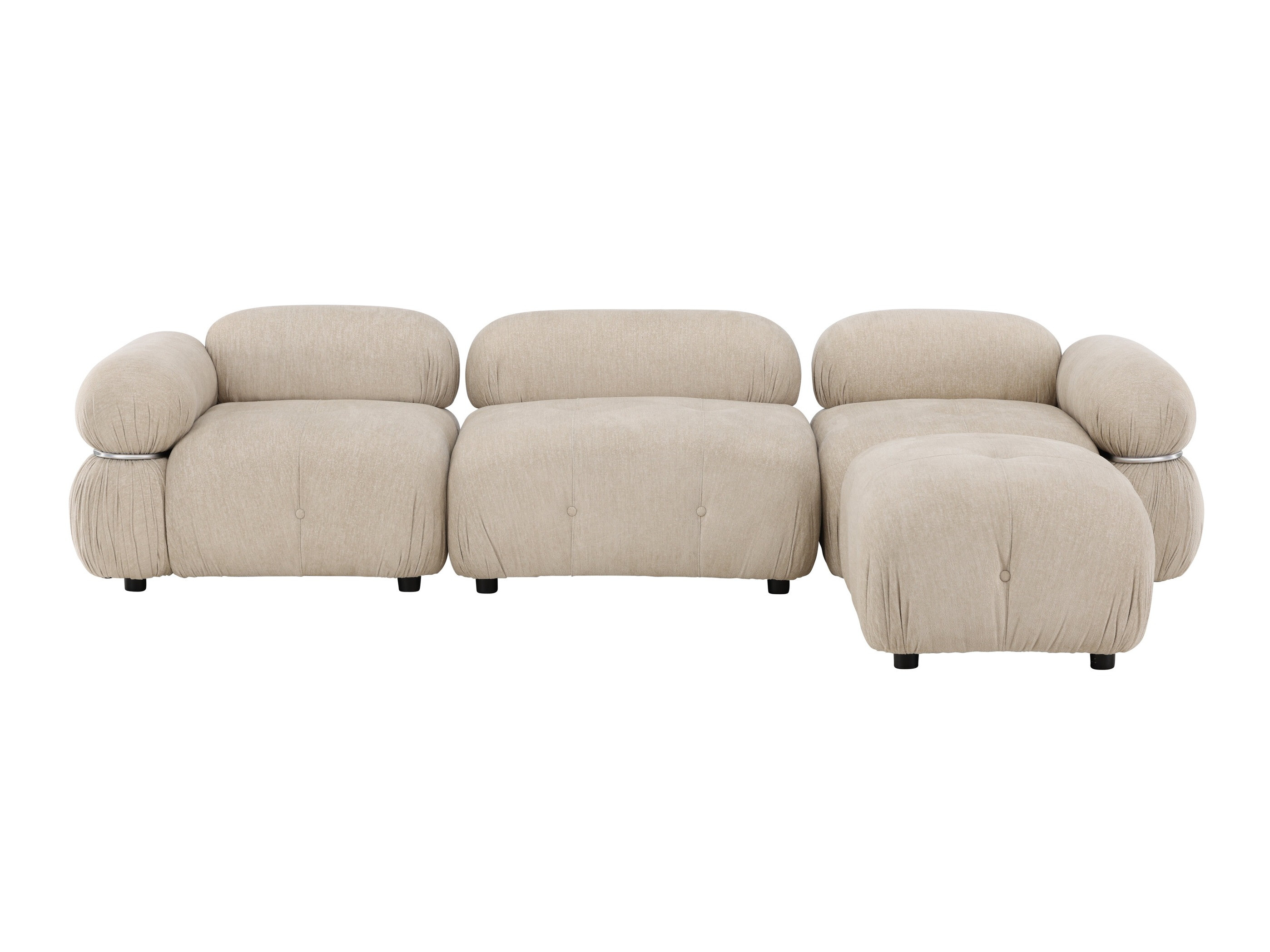 Modulares Sofa Evardale 104 (Beige + Silber)
