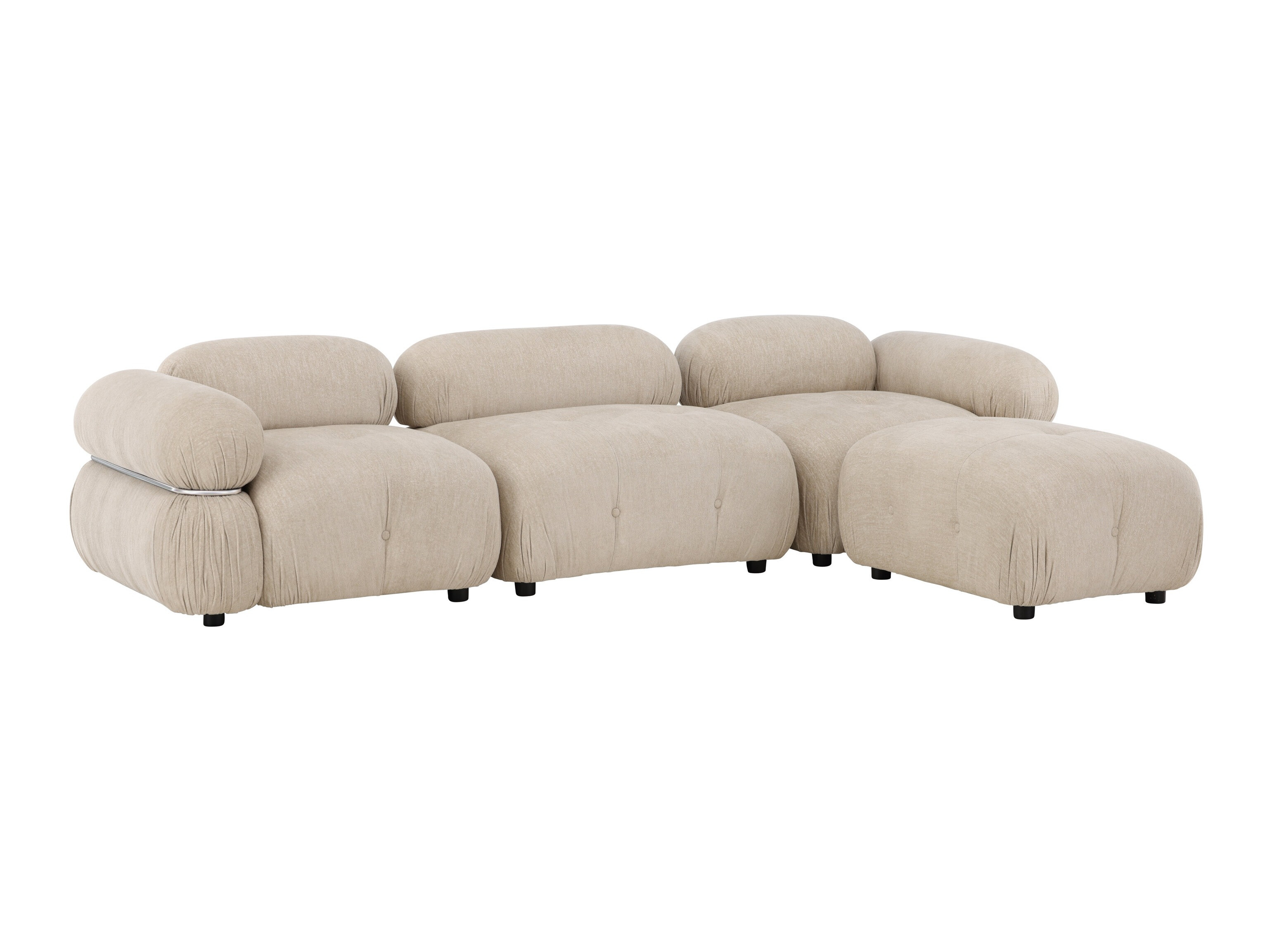 Modulares Sofa Evardale 104 (Beige + Silber)