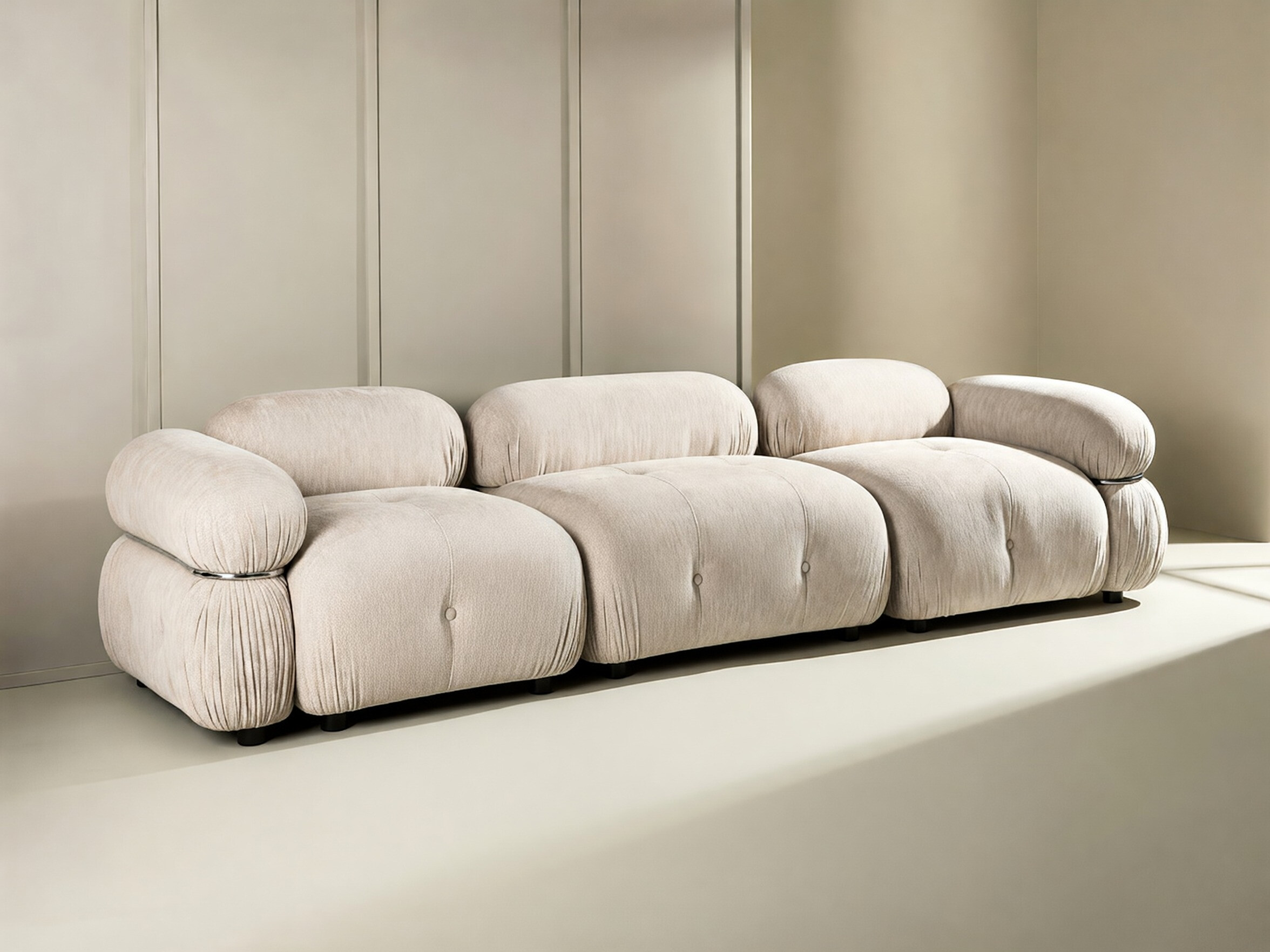 Modulares Sofa Evardale 104 (Beige + Silber)
