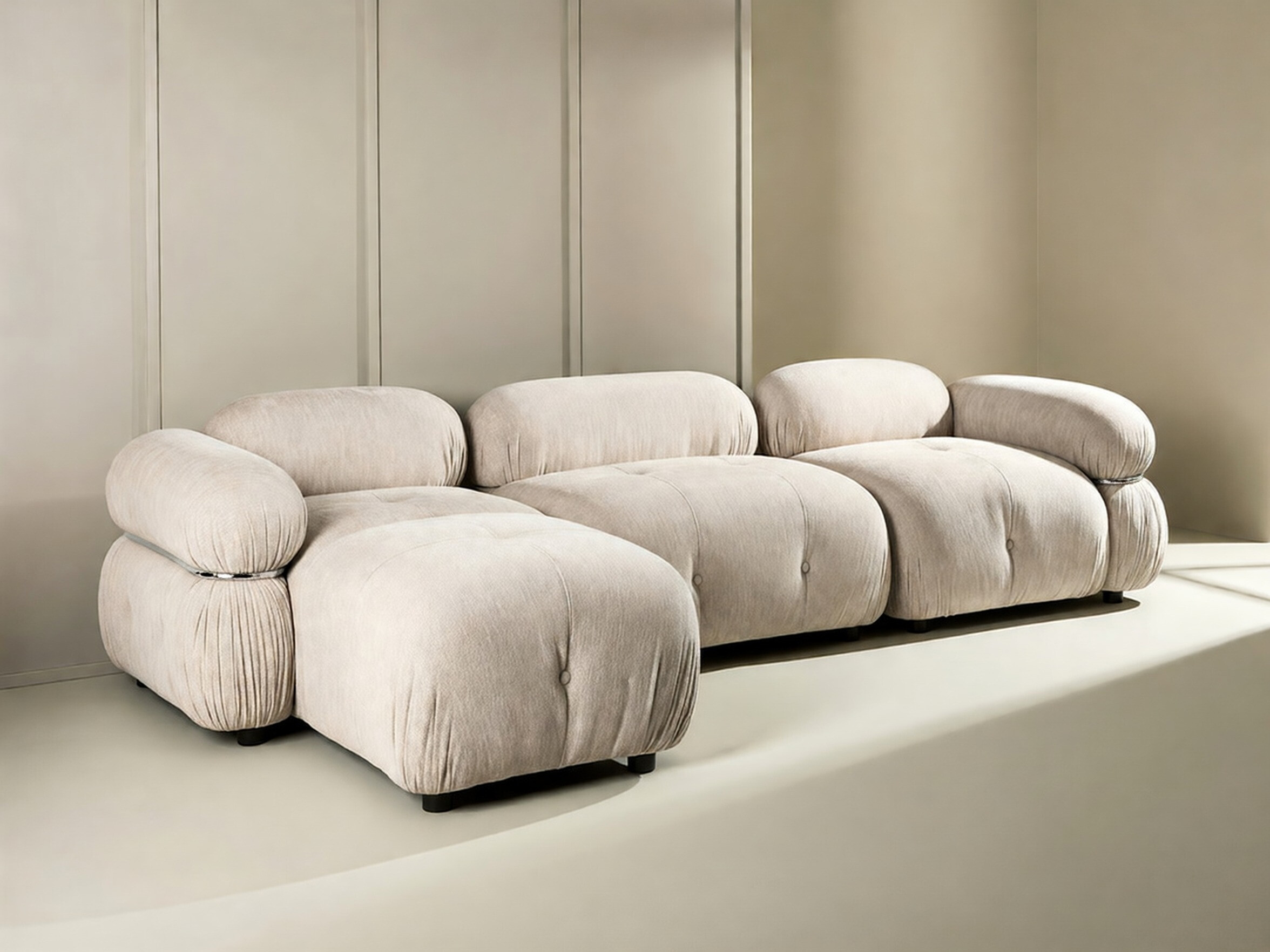 Modulares Sofa Evardale 104 (Beige + Silber)