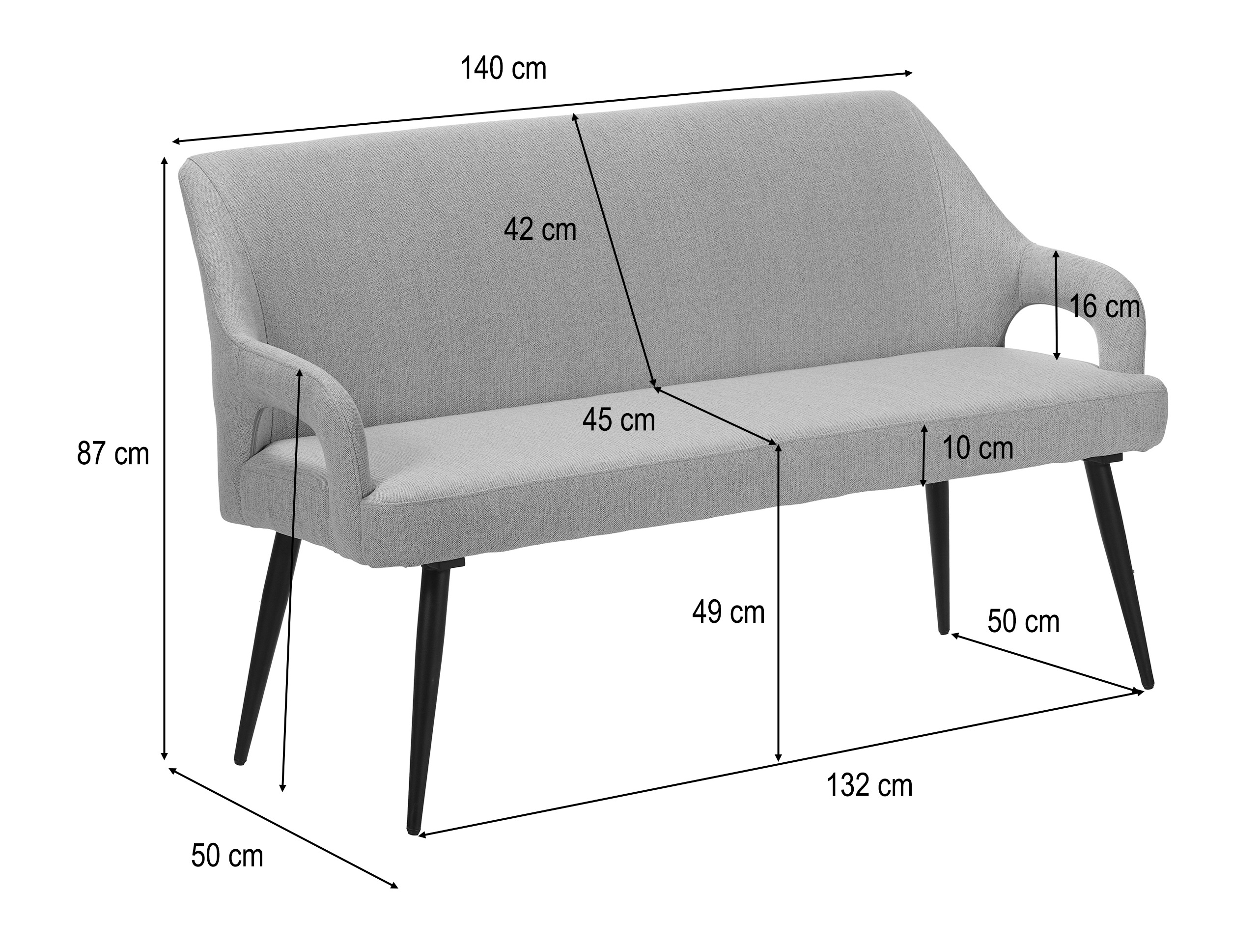 Polsterbank Denton 1556