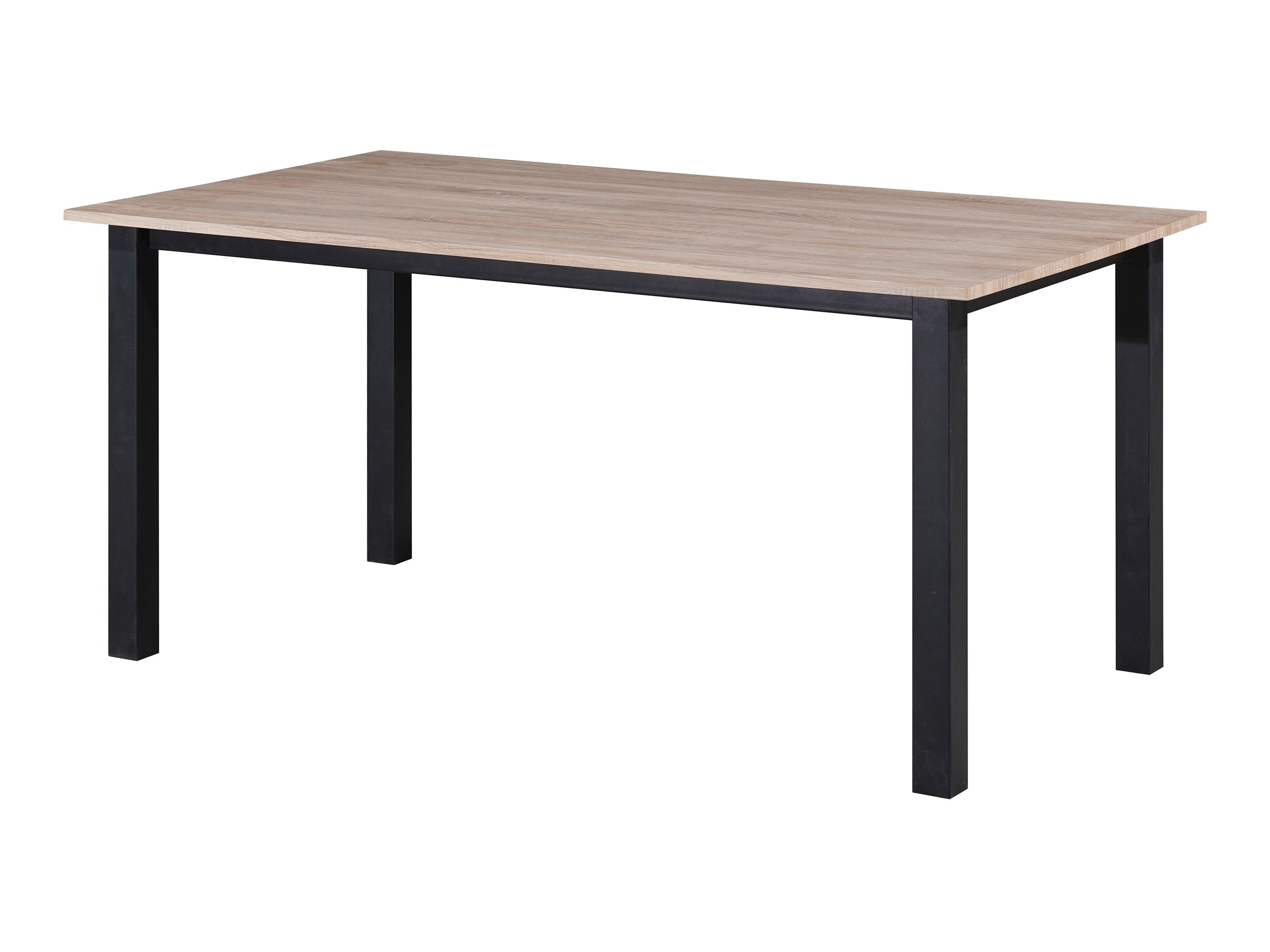 Tisch Denton 1549 (Schwarz + Eichenholzoptik)