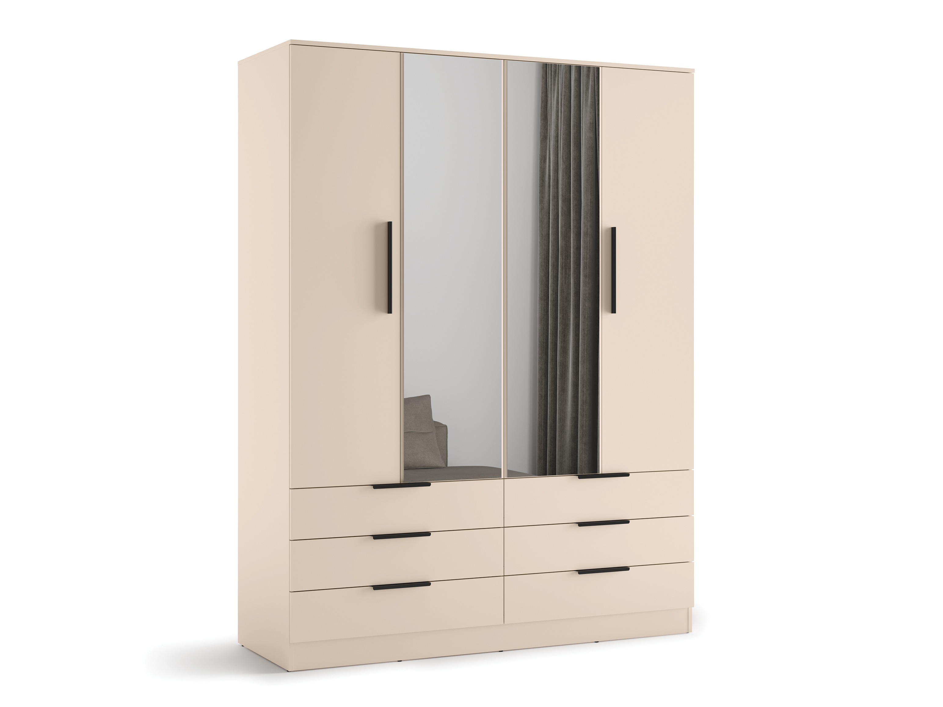 Kleiderschrank Fresno 182 (Beige)