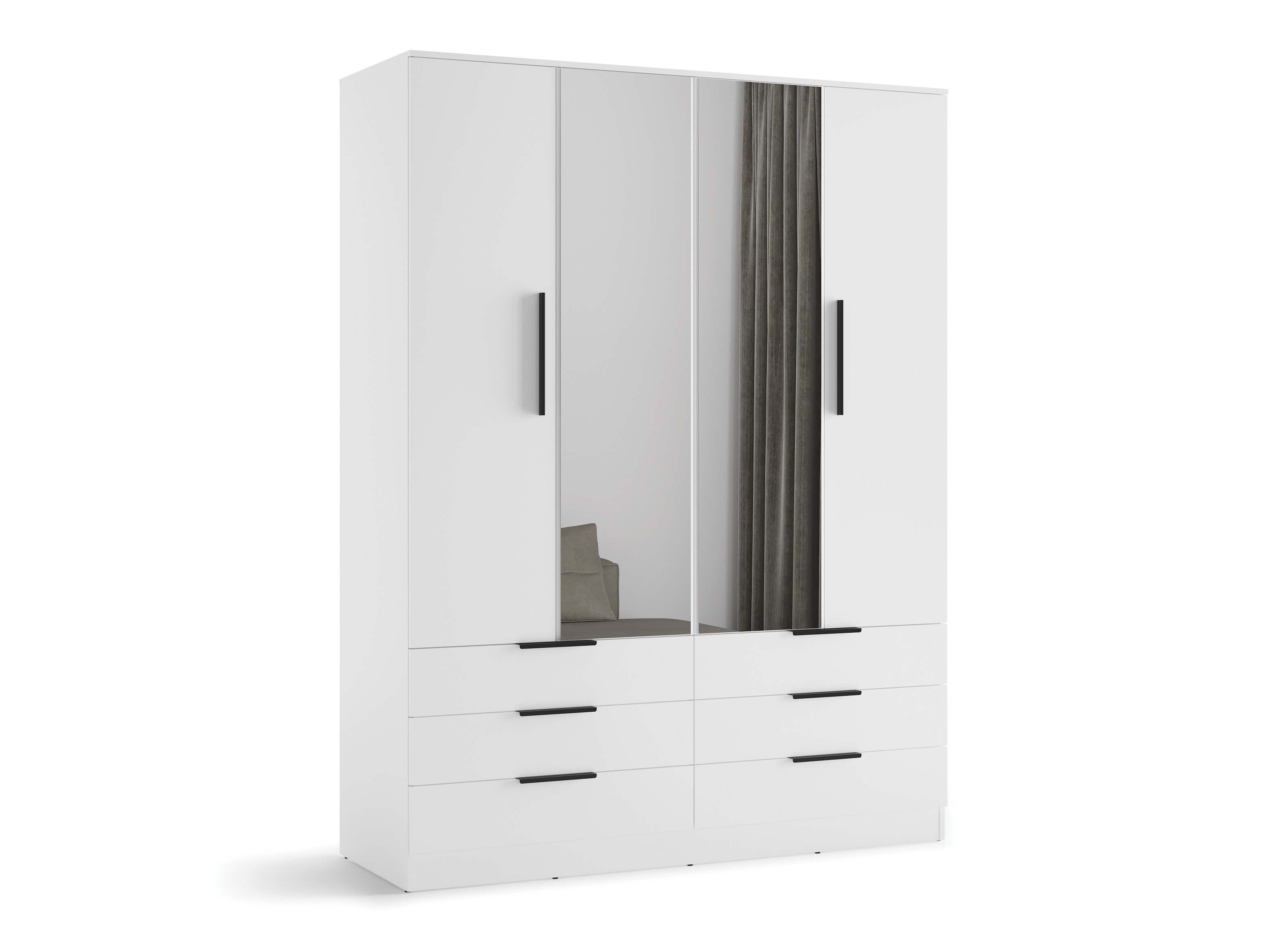 Kleiderschrank Fresno 182 (Weiss)
