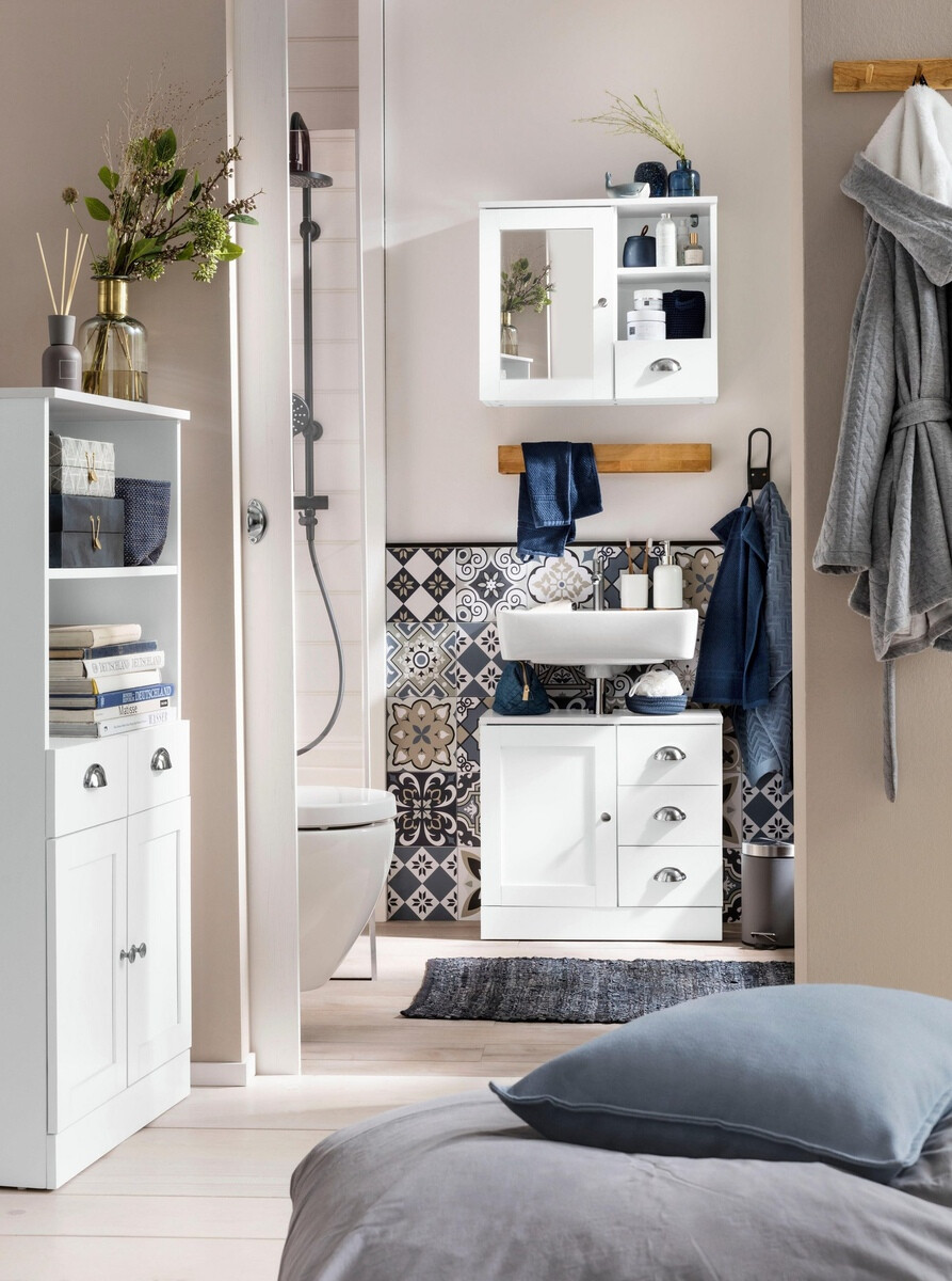 Stehender Badezimmerschrank für ein Waschbecken SD2778