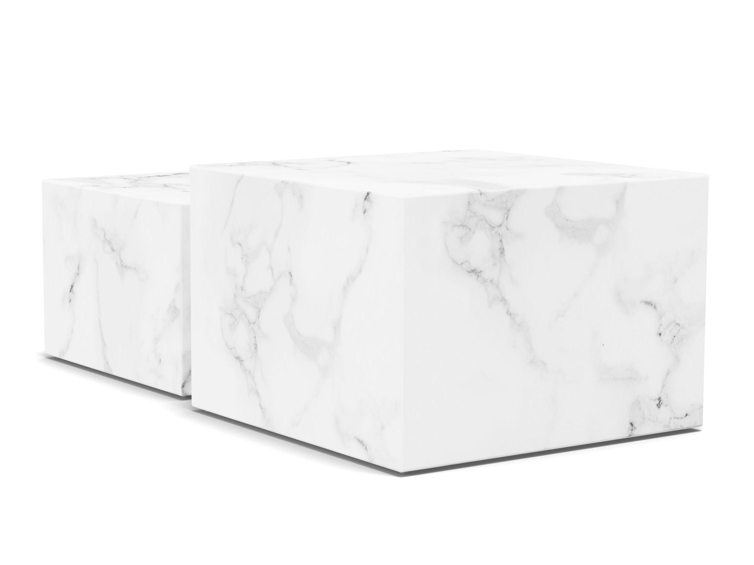 Couchtischset Norsica 603 (Weisser Marmor)