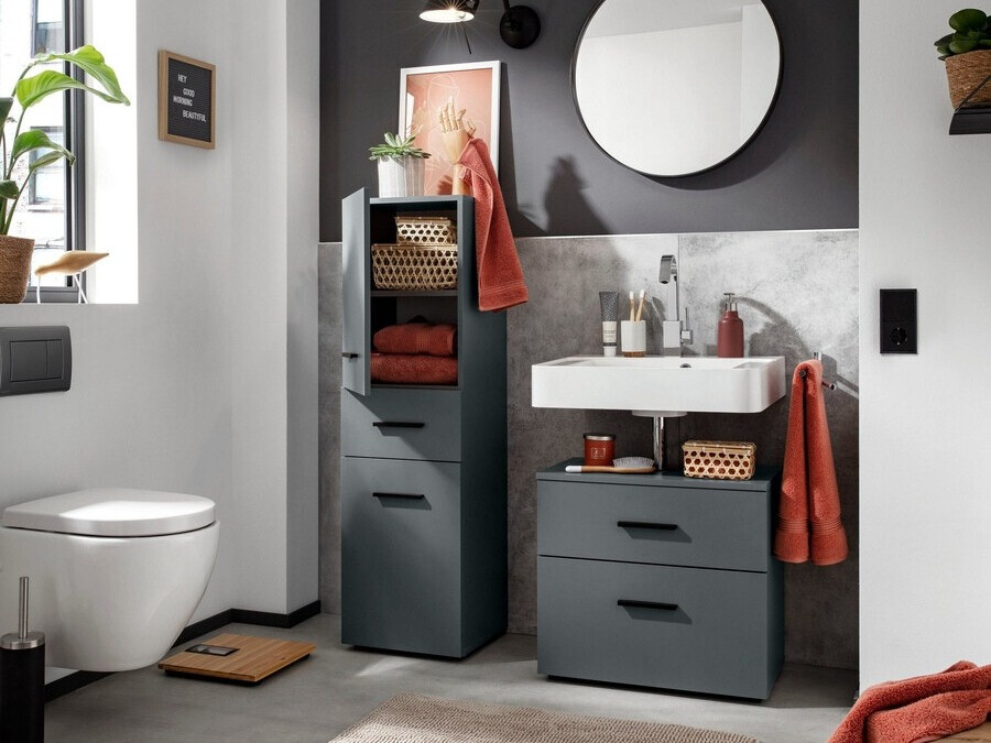 Stehender Badezimmerschrank für ein Waschbecken SD2782