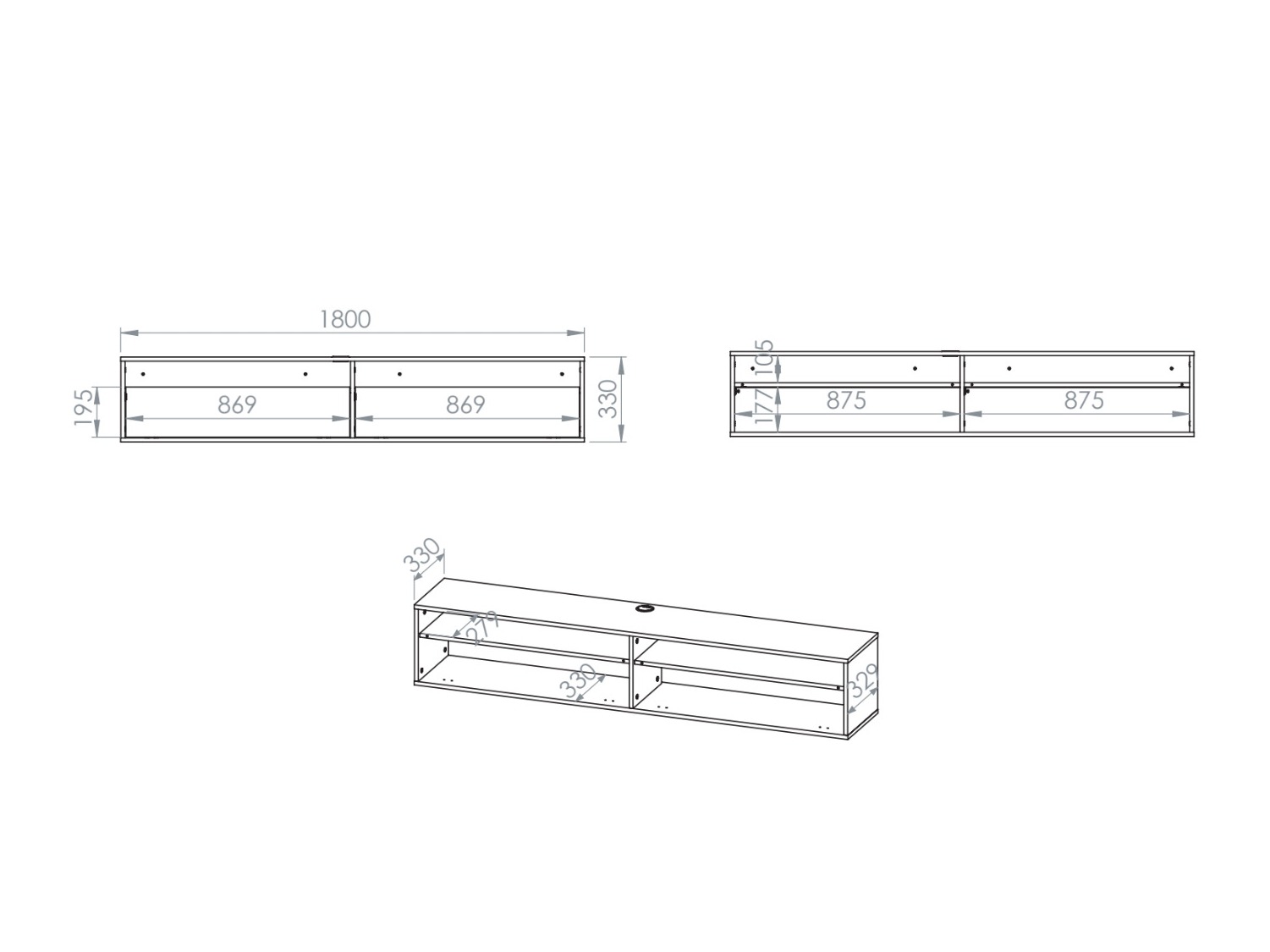 TV-Möbel Morsero 105